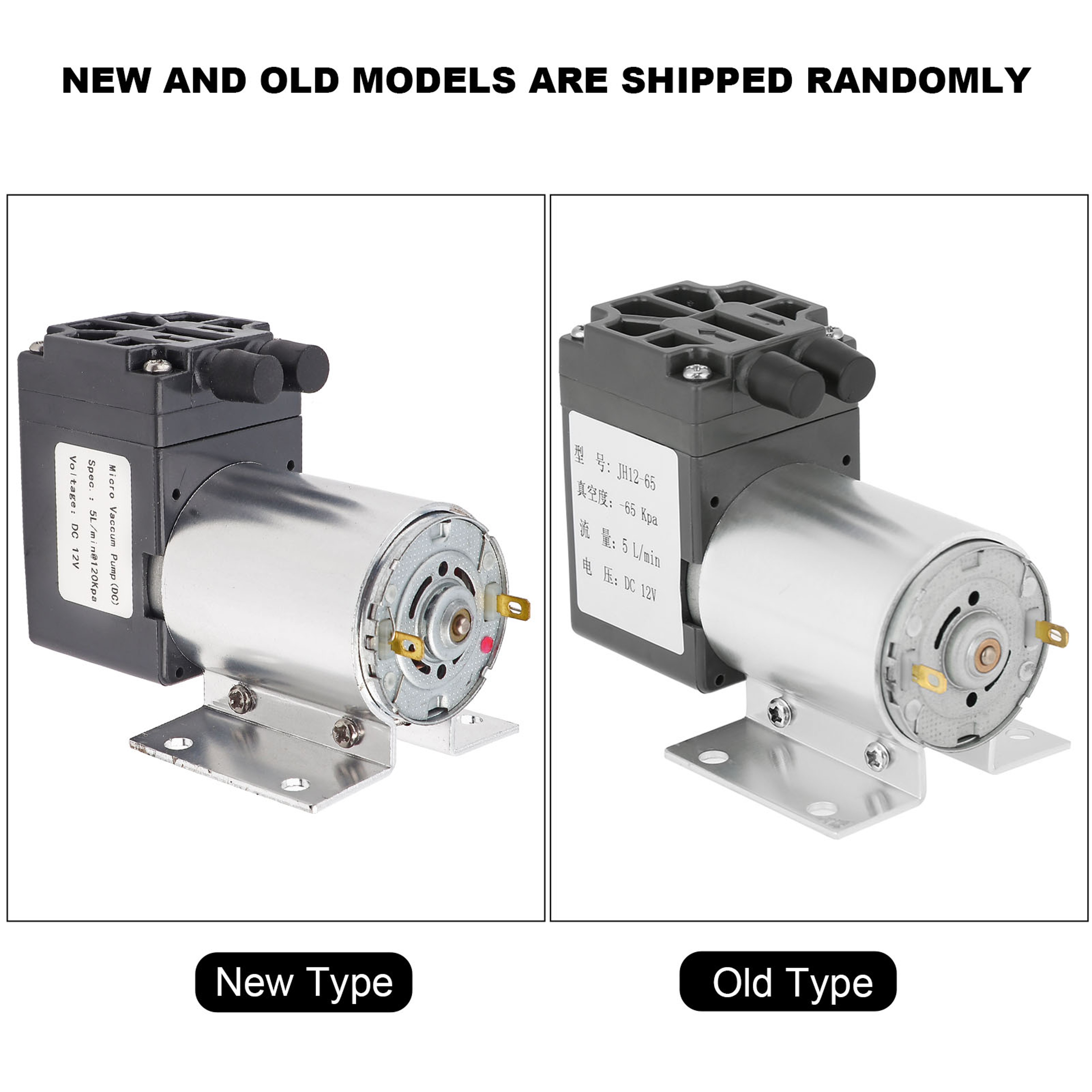 Mini Vacuum Pump 12V DC Electric Suction Pump 5Lmin With Holder 6