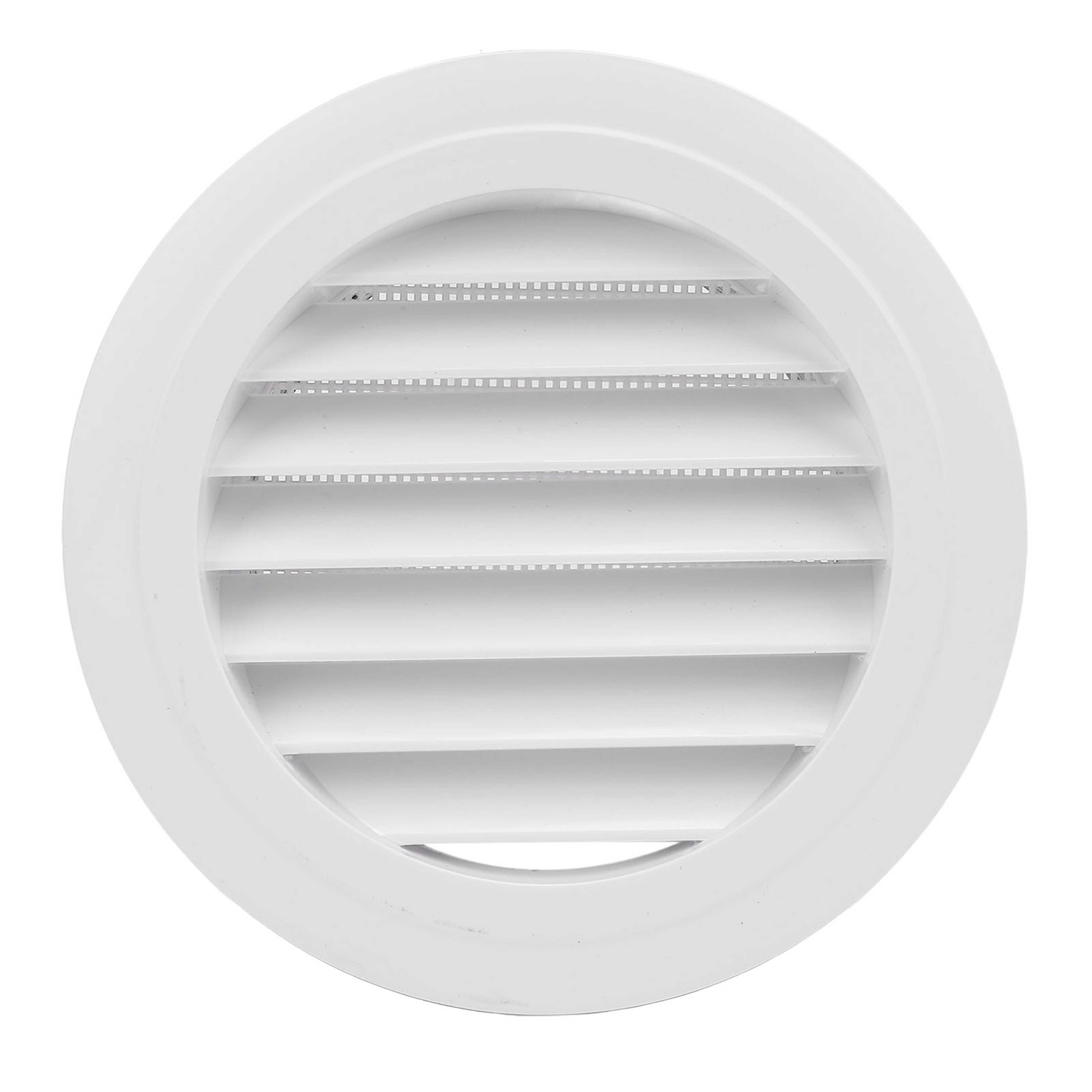 6 Inch Round Vent Cover – ABS Slant Louver HVAC Grille for Wall and Ceiling – view 1