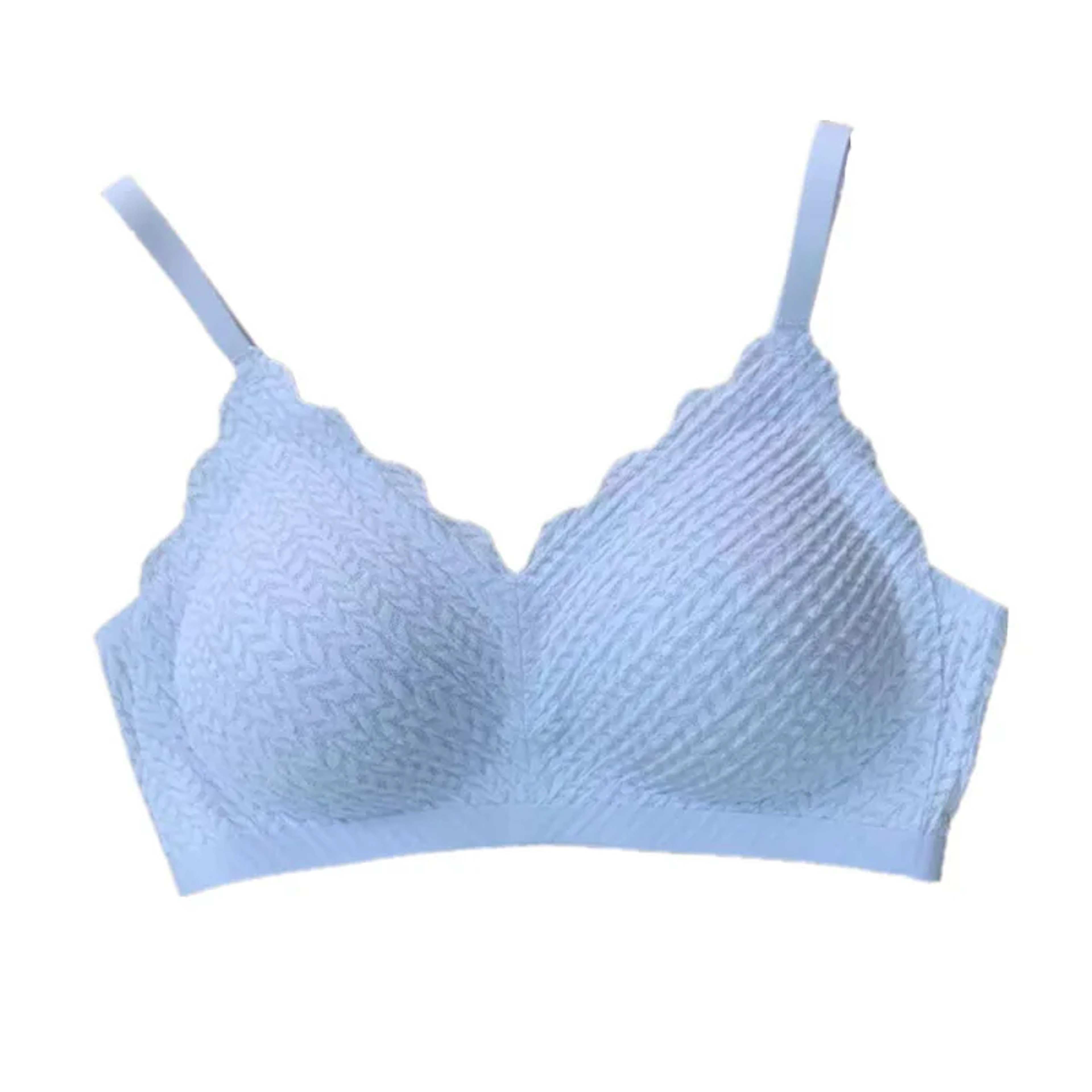 Seamless Wireless Push Up Bra For Women With Lace Detail And Adjustable Straps 0