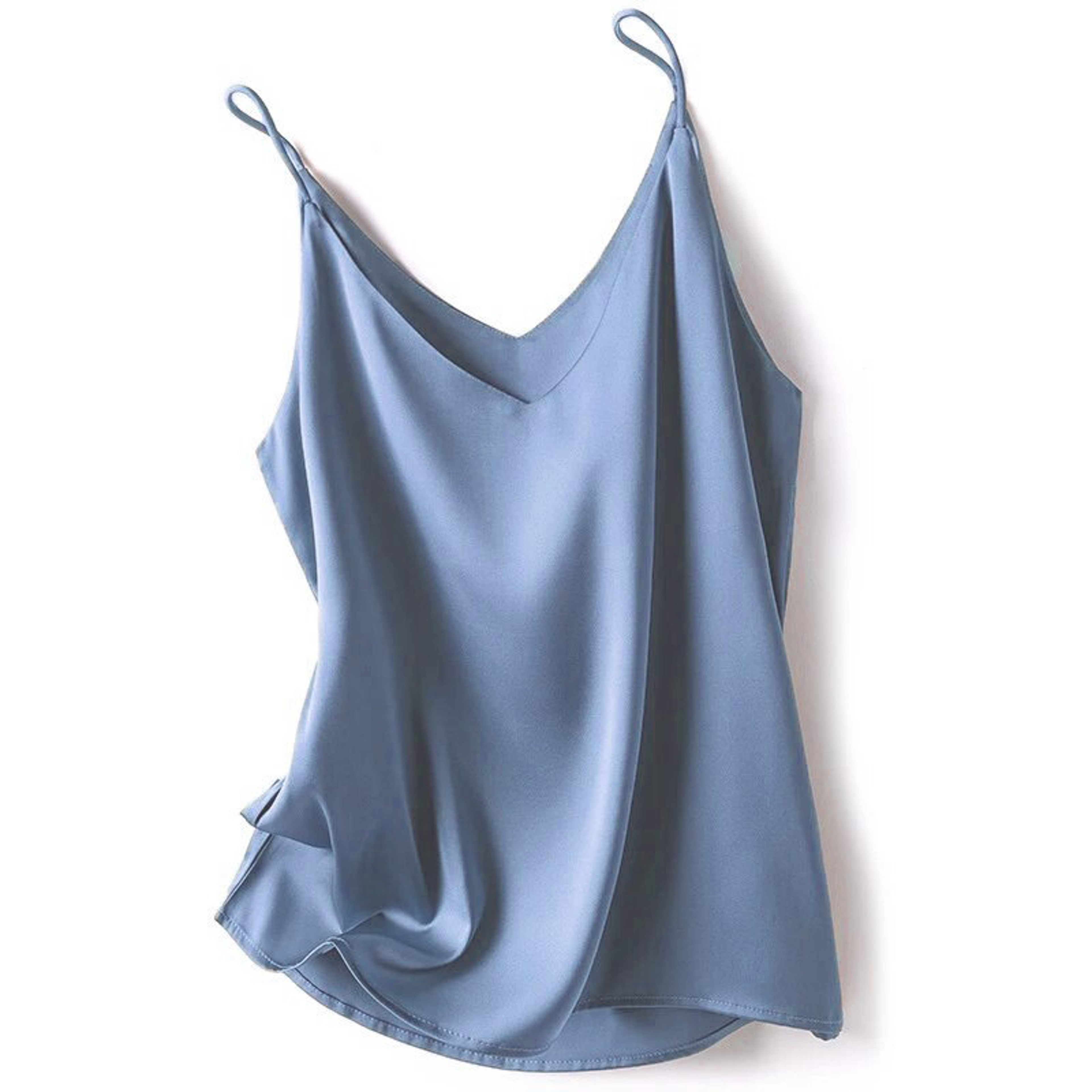 Womens VNeck Chiffon Tank Top  Sleeveless Slim Fit Summer Camisole 10