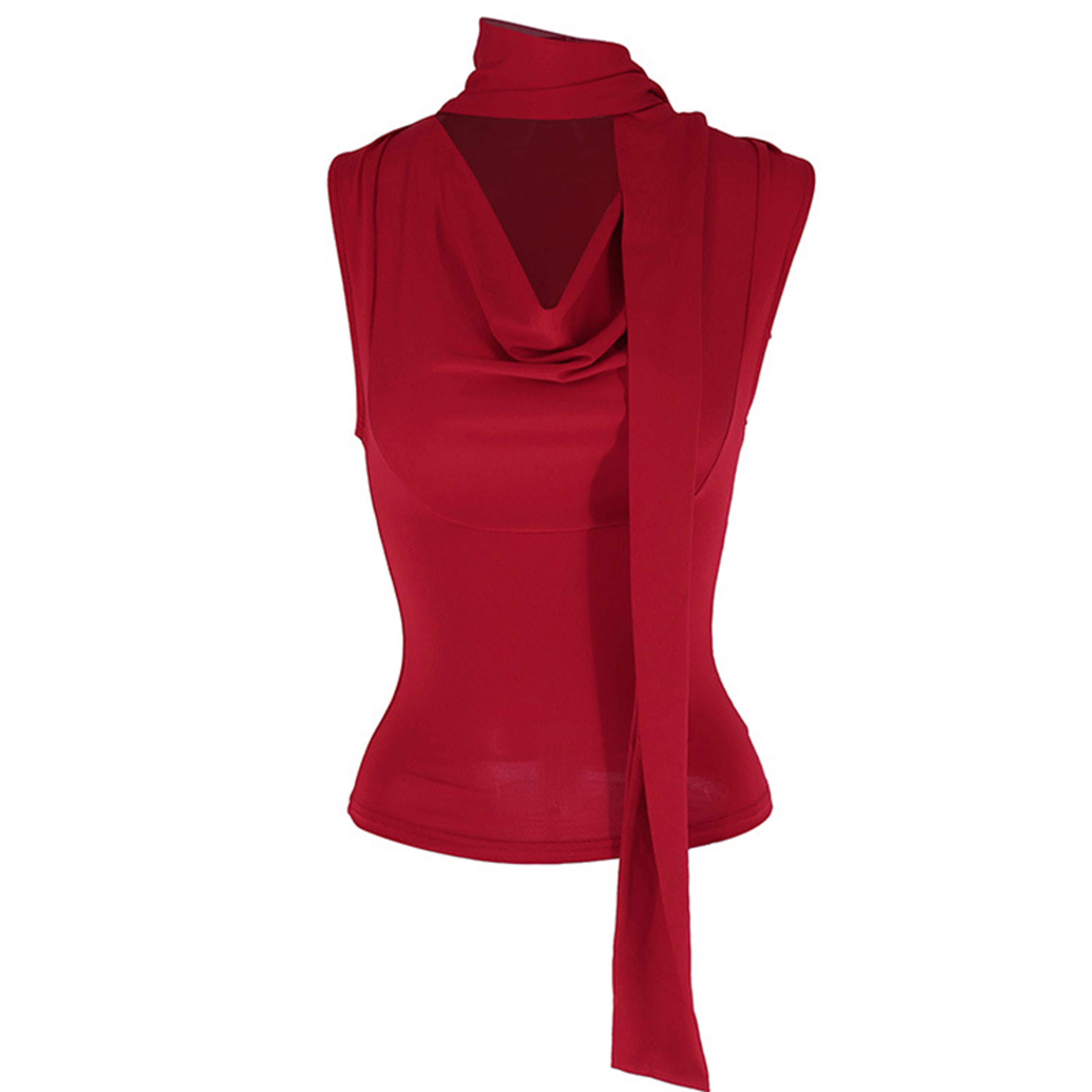Womens VNeck Tank Top  Slim Fit Sleeveless Cotton Blend Summer Top 9