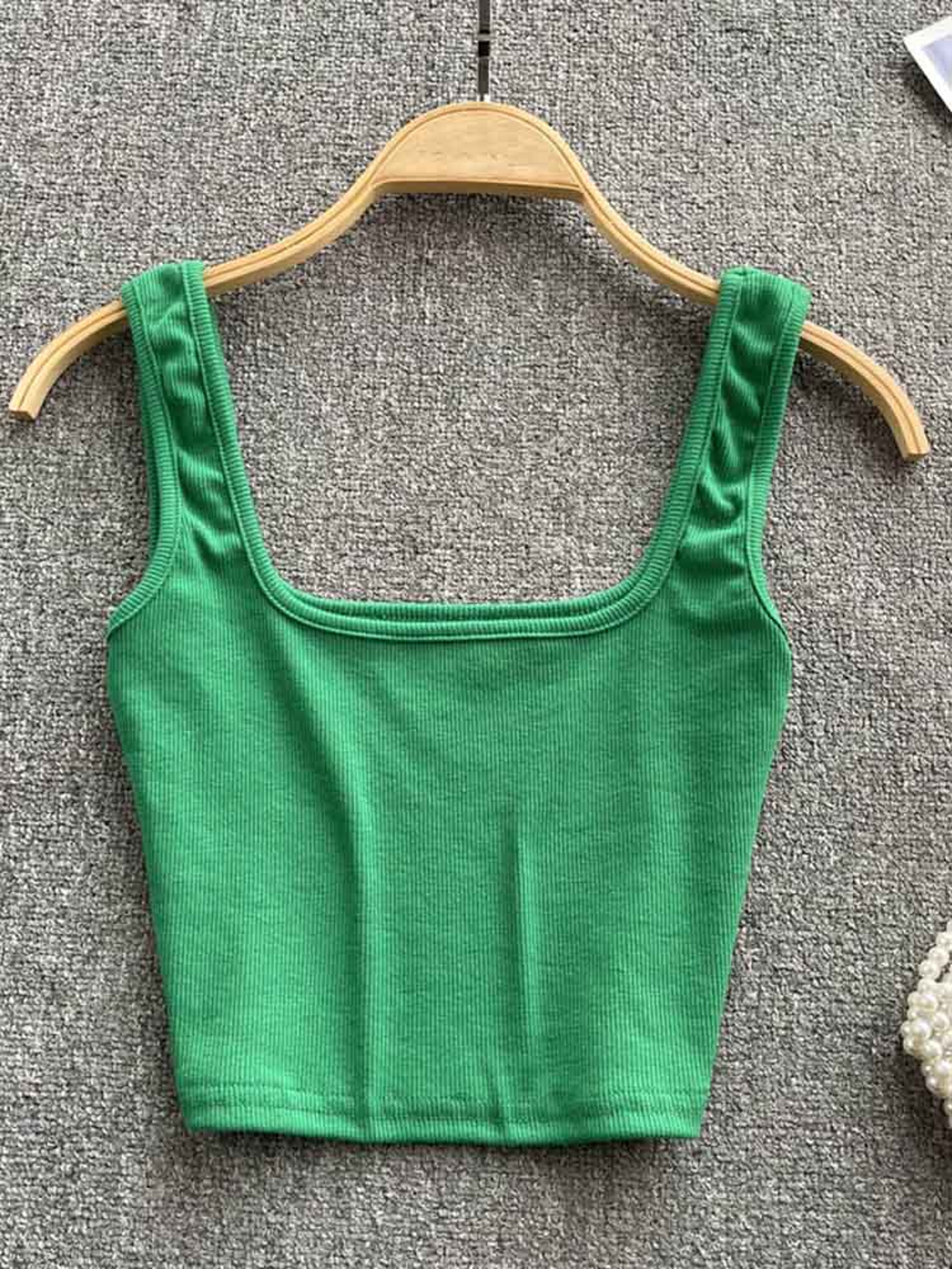 Womens Backless Crop Tank Top  Slim Fit Y2K Sleeveless Summer Camisole 2