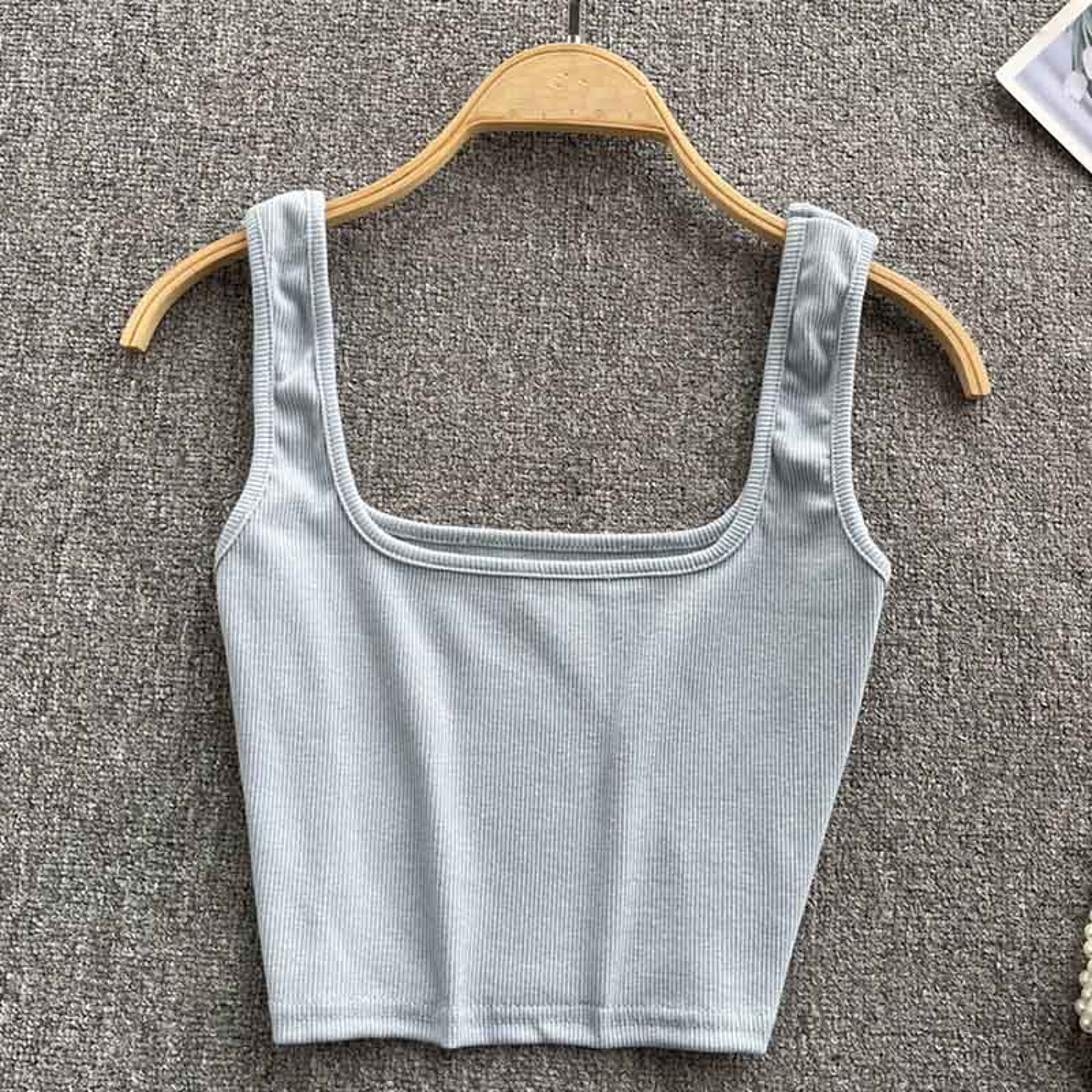 Womens Backless Crop Tank Top  Slim Fit Y2K Sleeveless Summer Camisole 16