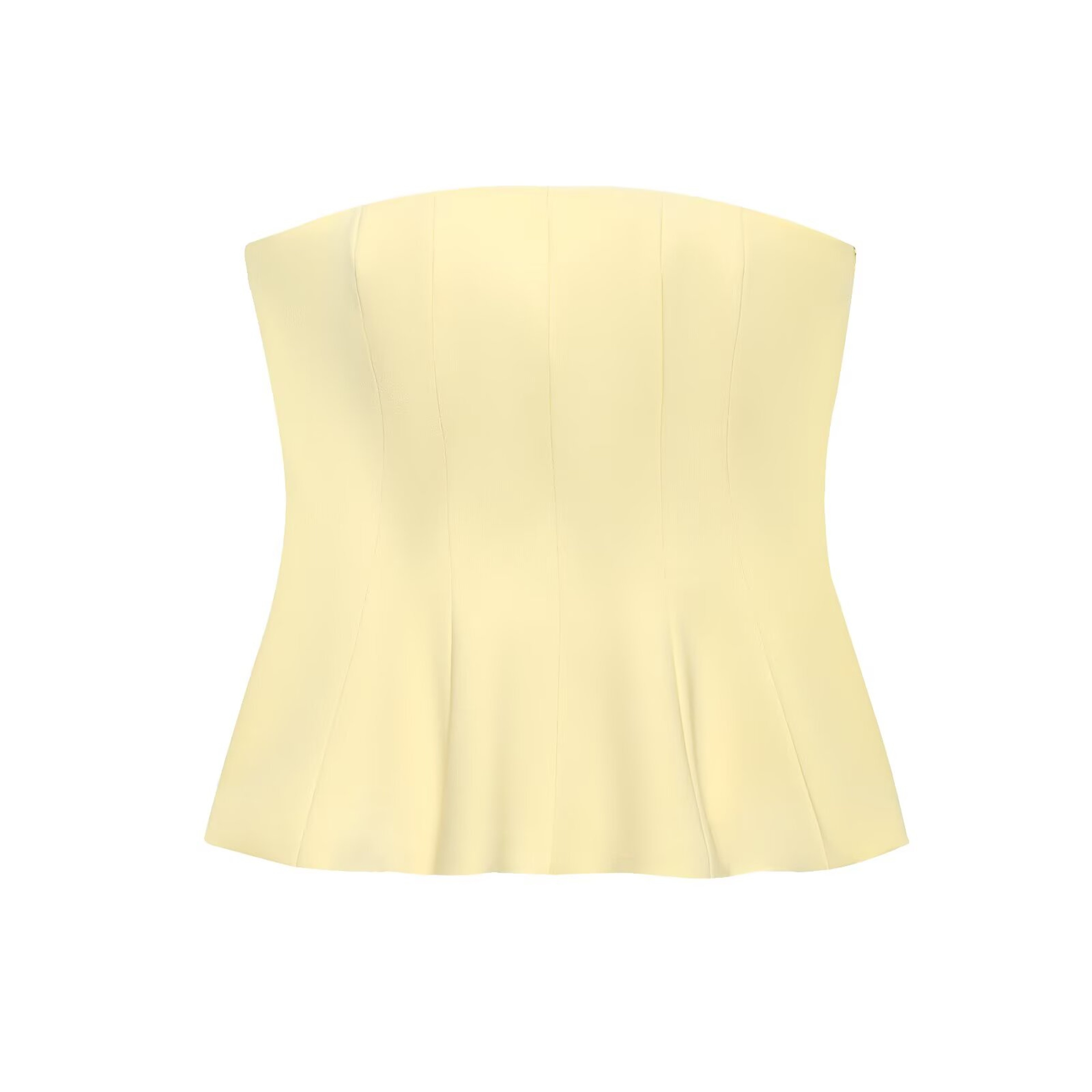 Womens Strapless Ruffle Tube Top  Short Y2K Summer Party Top 9