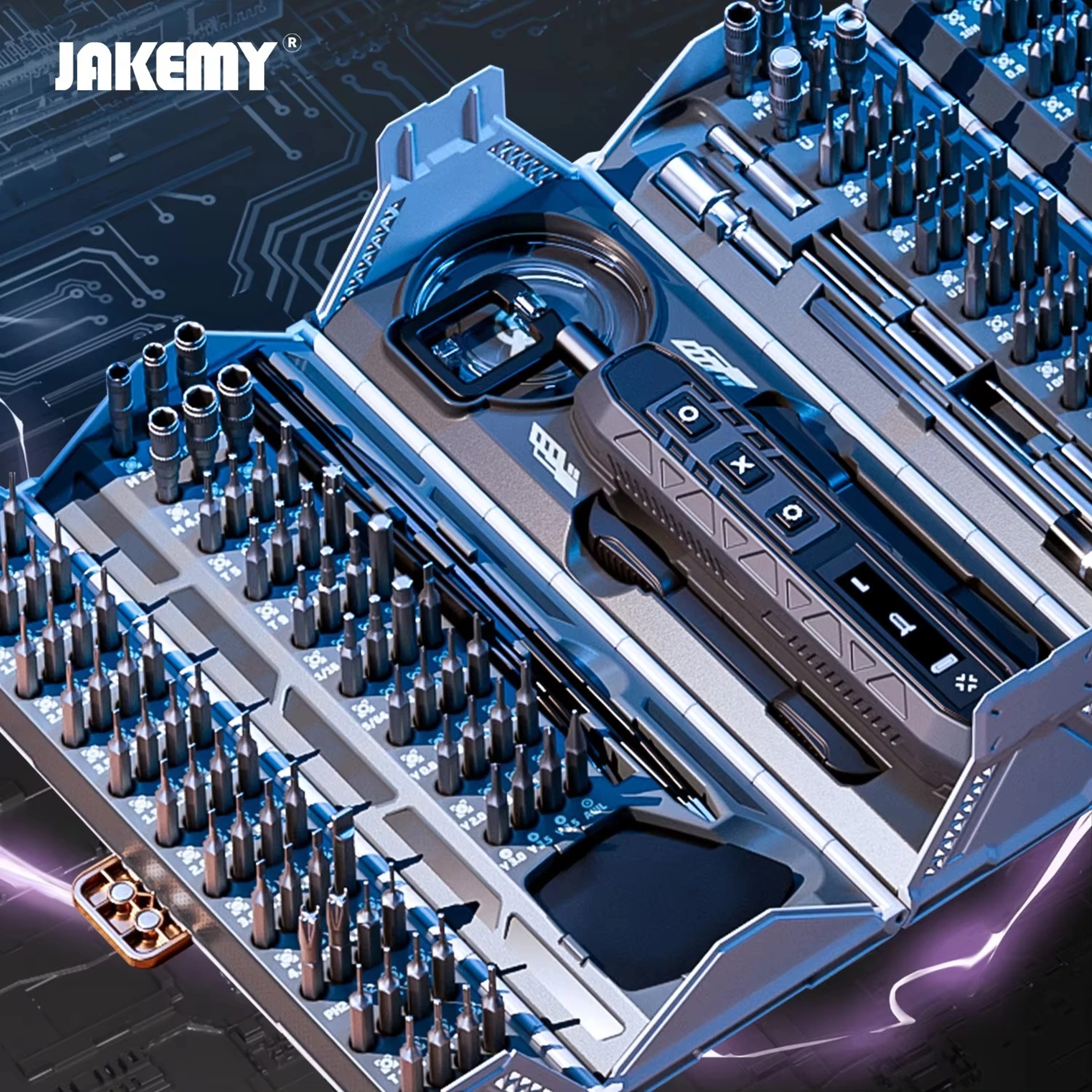 180in1 Precision Screwdriver Set With Magnetic Bits And LED Light 1
