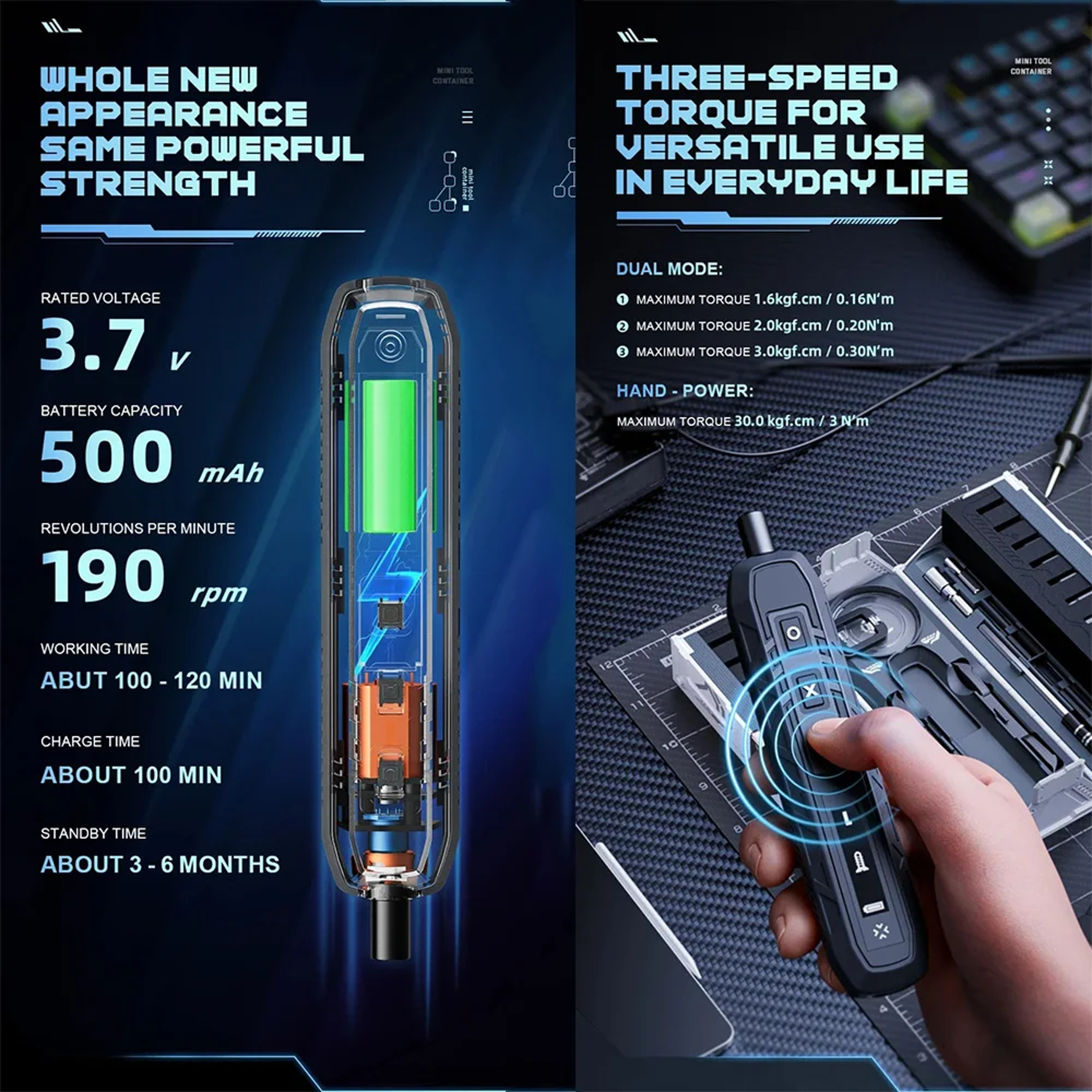 180in1 Precision Screwdriver Set With Magnetic Bits And LED Light 6