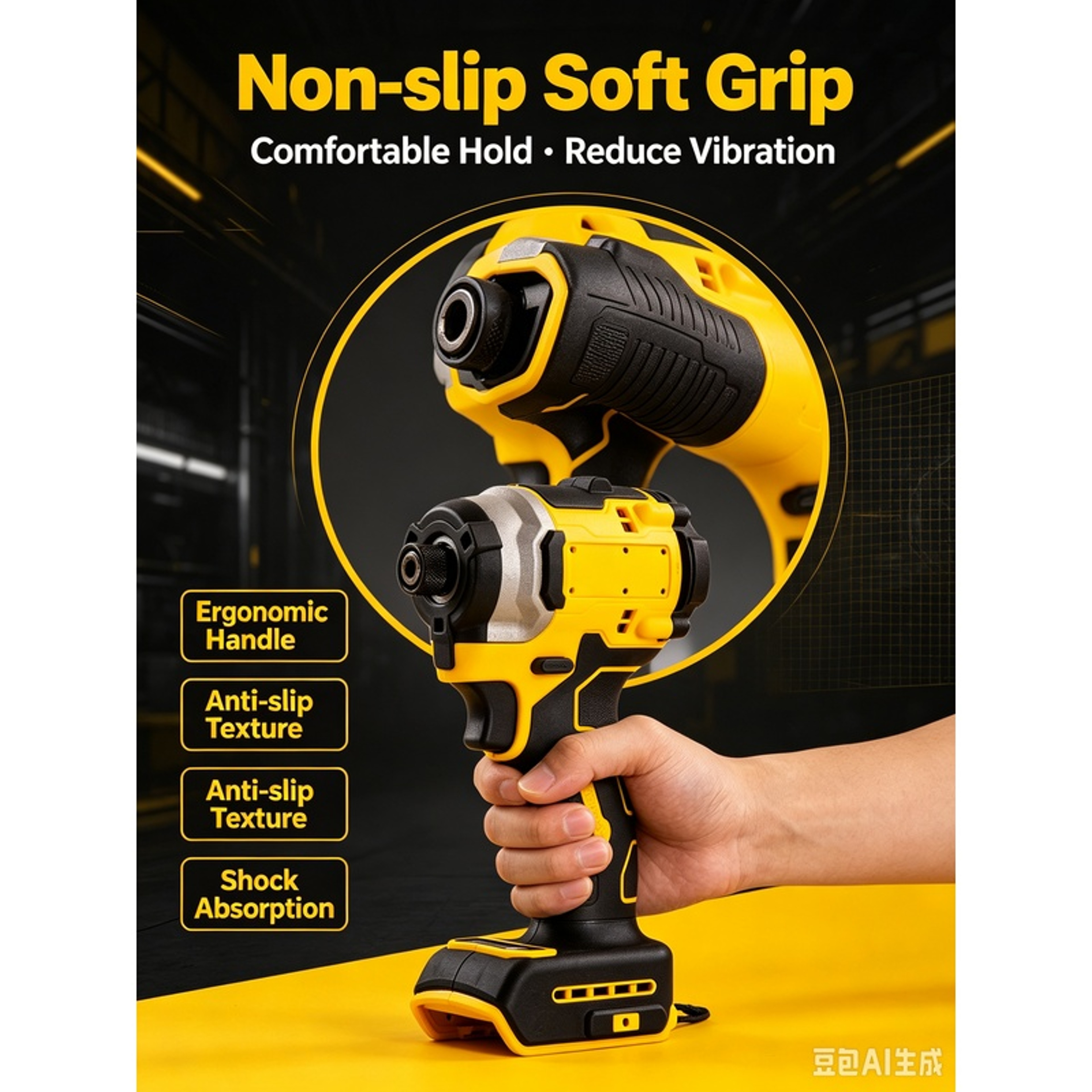 Cordless Brushless Impact Driver – Compact High-Torque Power Screwdriver for DIY Projects – view 5