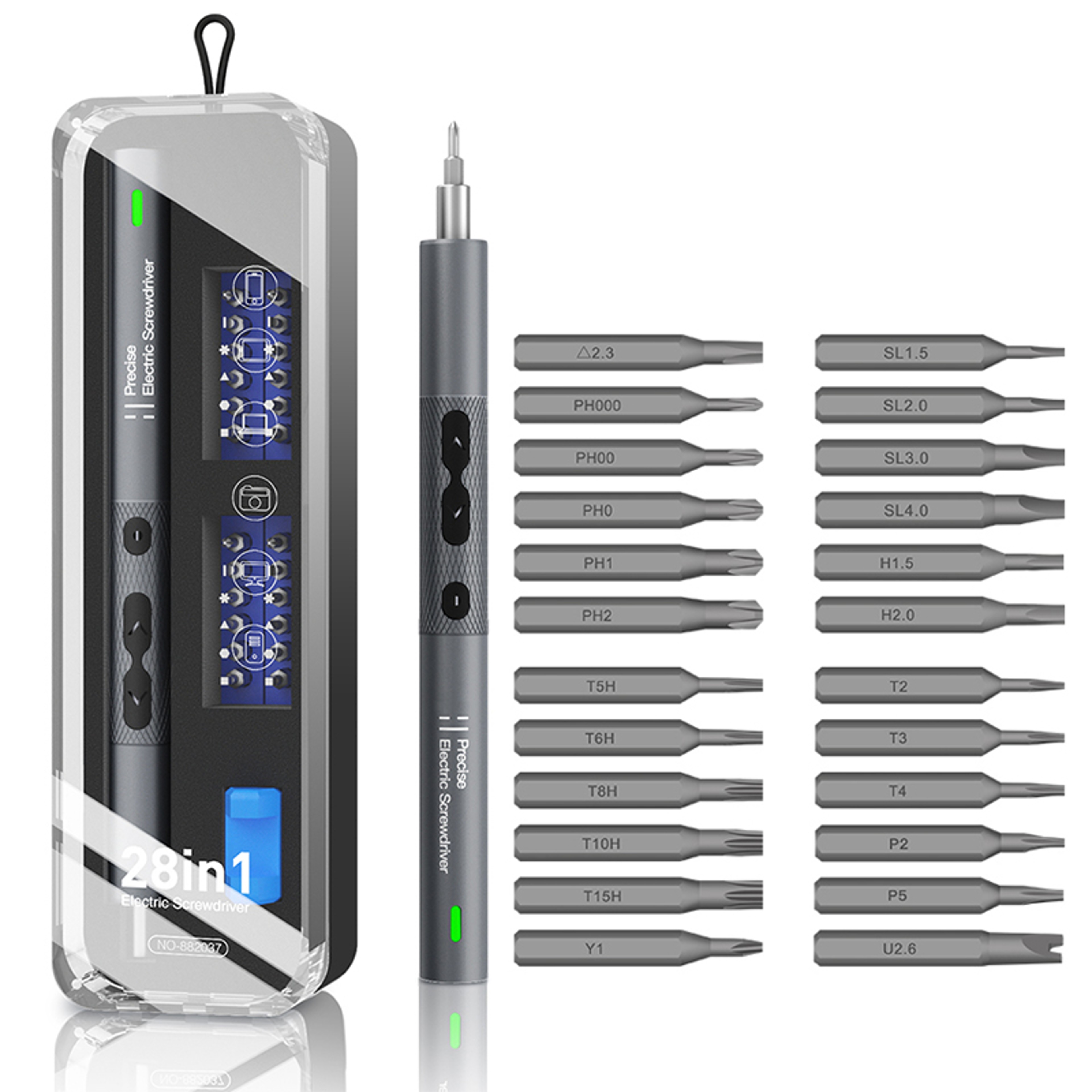28-in-1 Electric Precision Screwdriver Set Rechargeable Cordless Repair Tool Kit – view 1