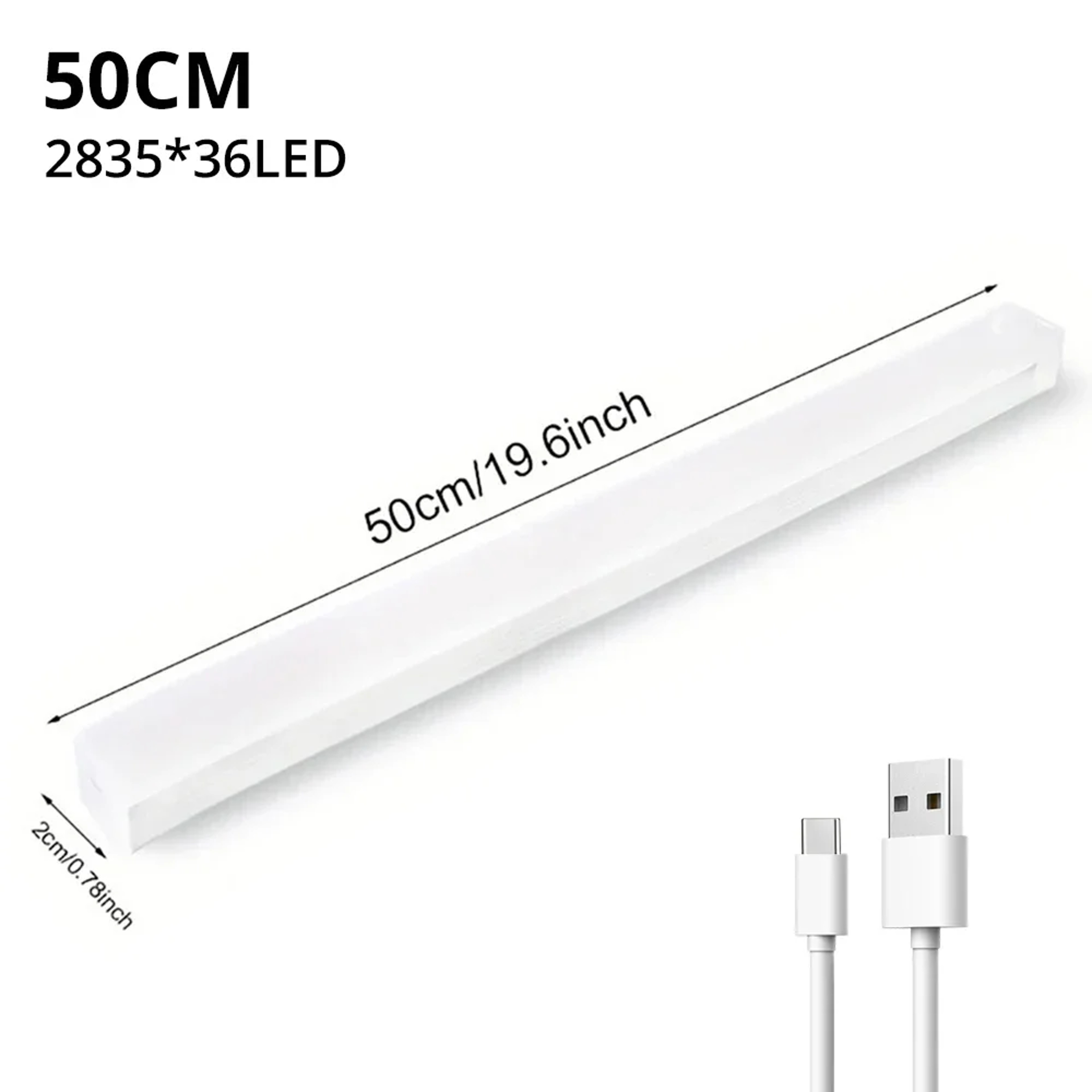 Wireless Motion Sensor LED Night Light  USB Rechargeable Cabinet And Stair Light 9