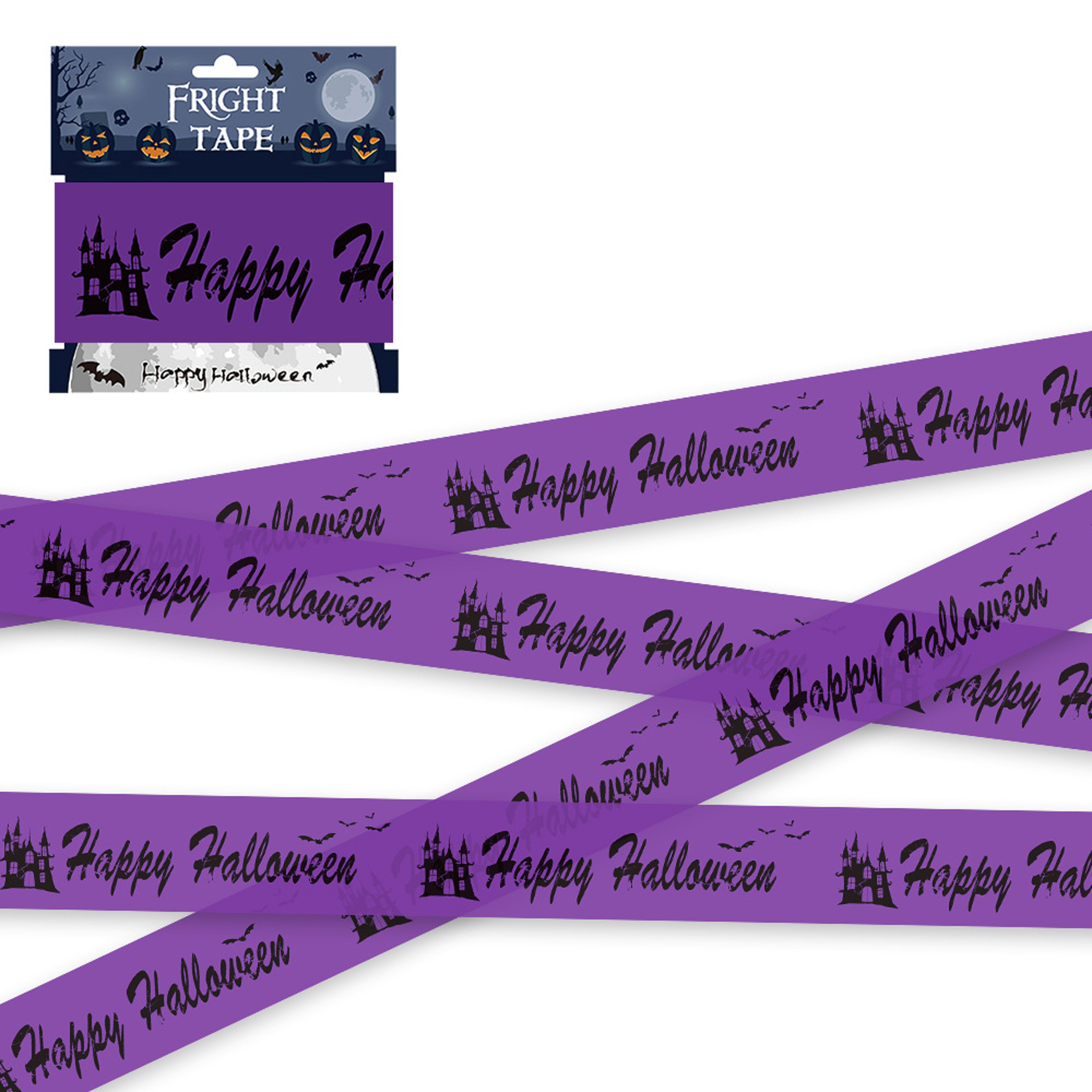 Halloween Skull Warning Tape For Spooky Party And Window Decorations 6
