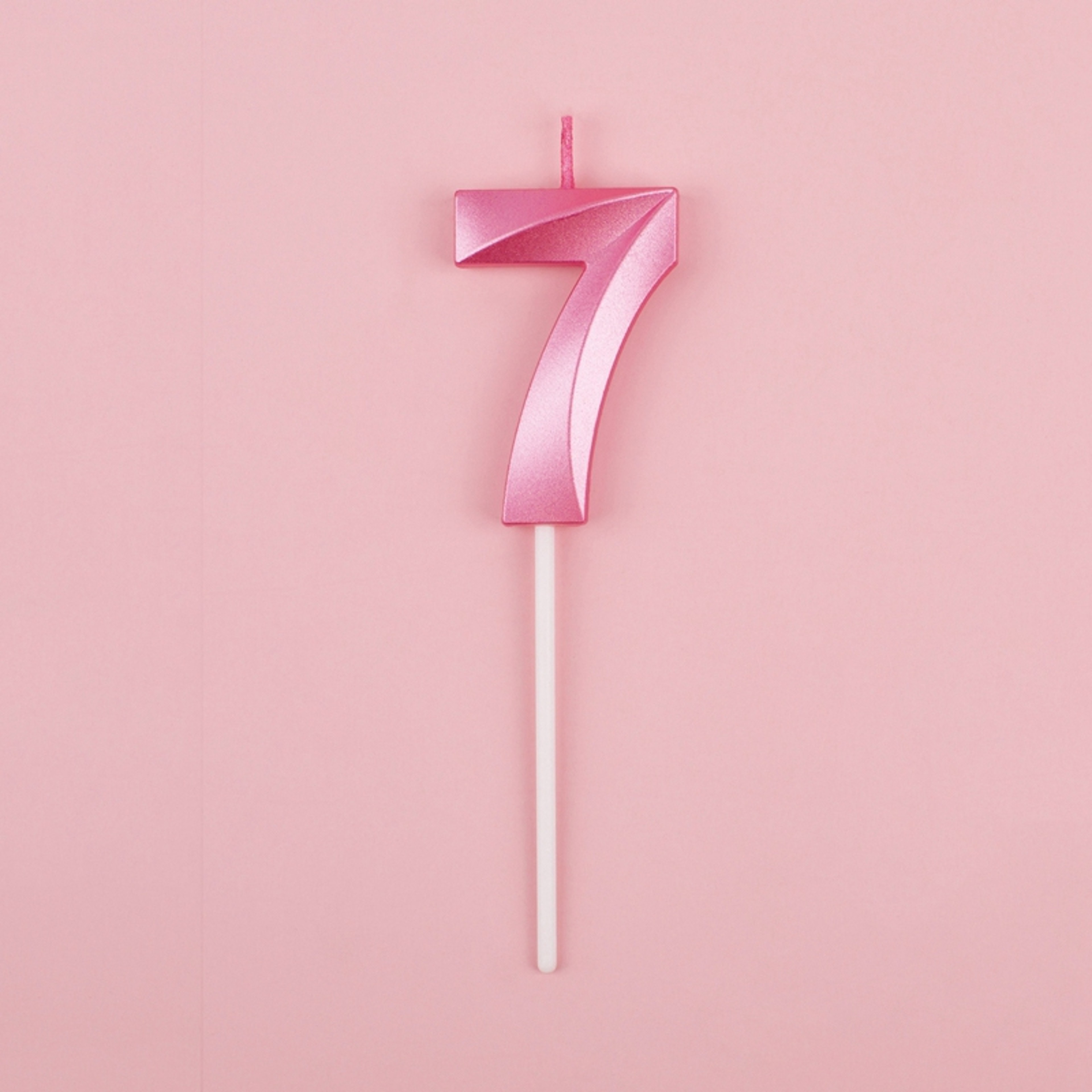 3D Birthday Number Candles In Blue And Pink For Cake Decorations 23