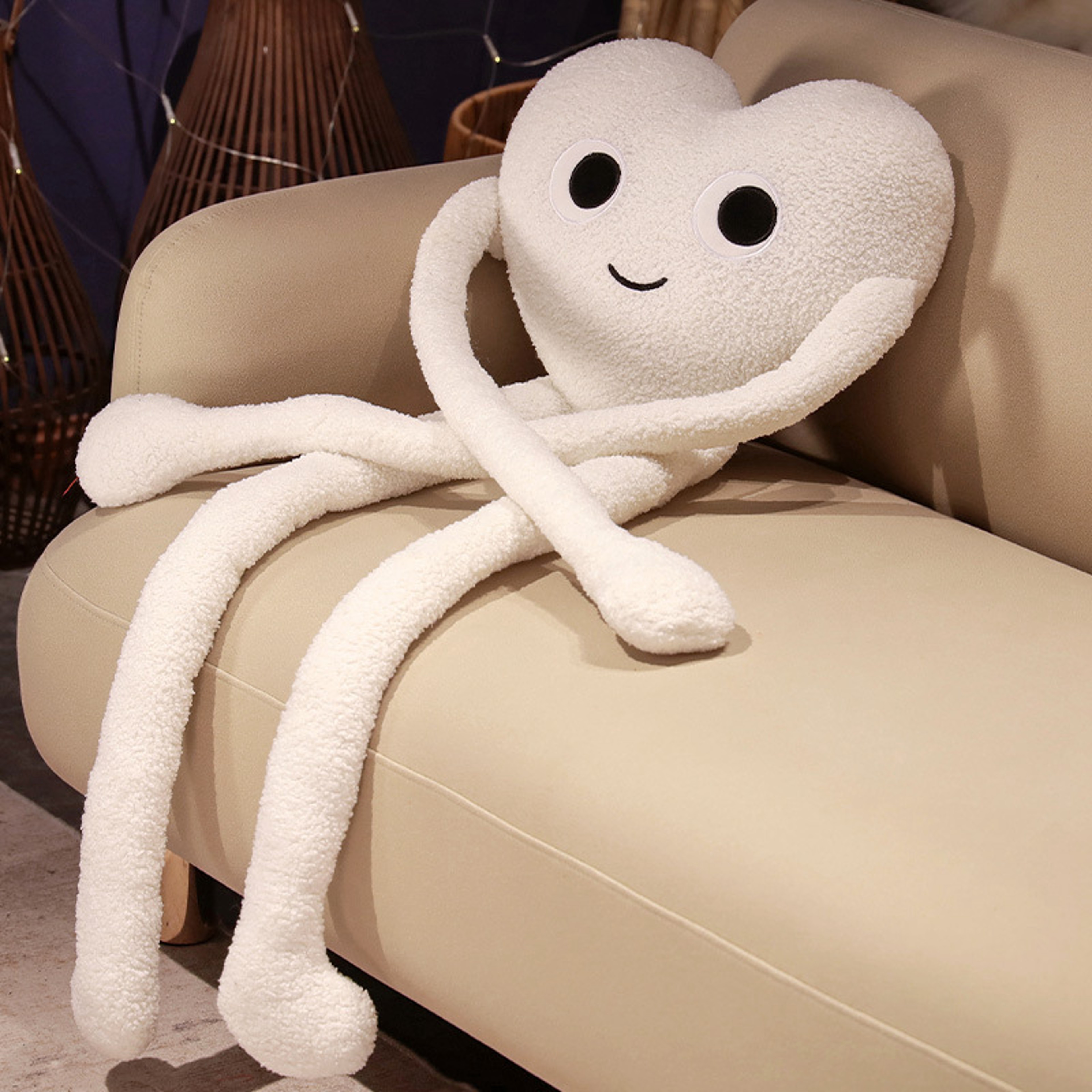 Cute HeartShaped Plush Throw Pillow For Bedroom And Living Room Decor 7