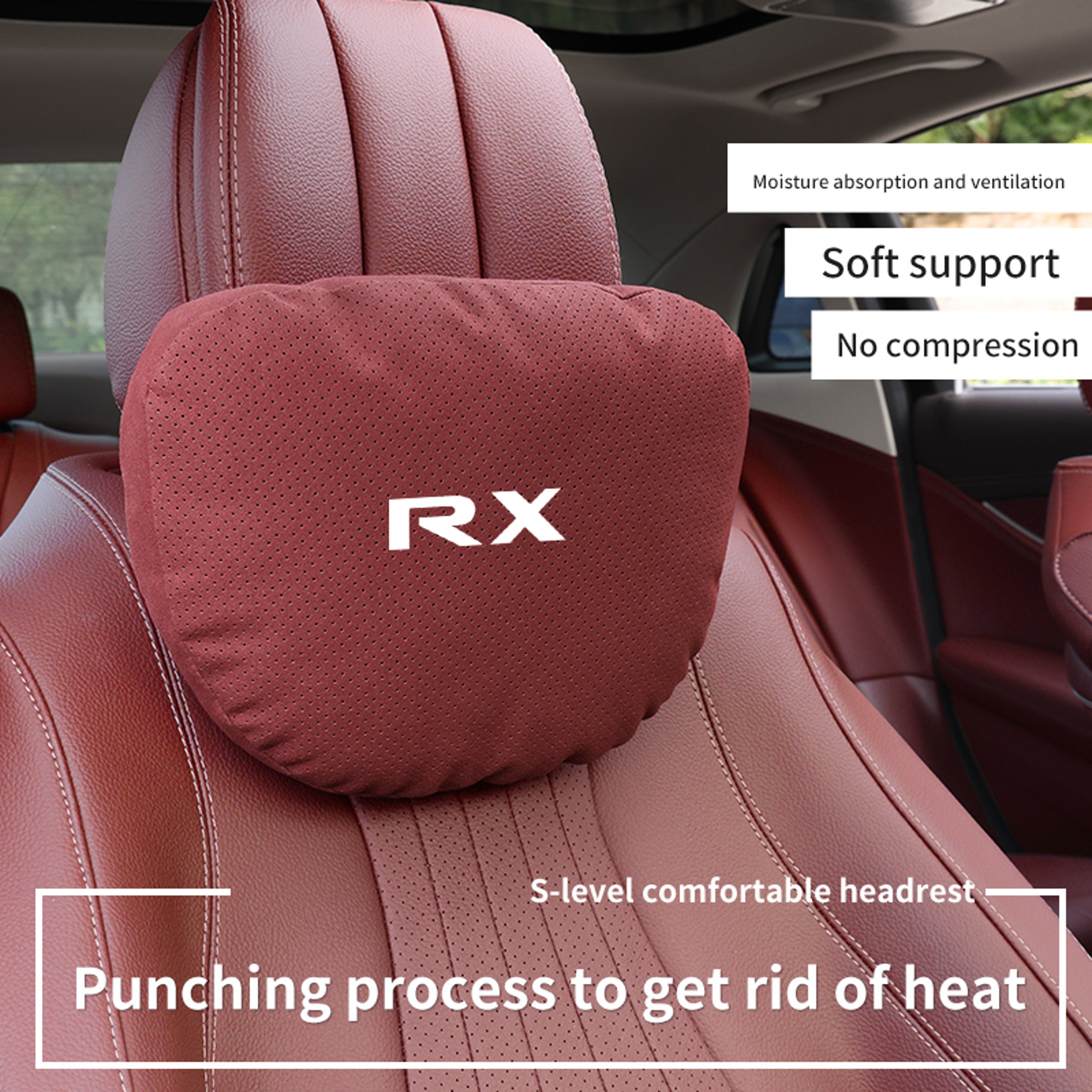 Car Headrest Neck Support Pillow For Lexus NX RX UX With Soft Plush Cushion 1