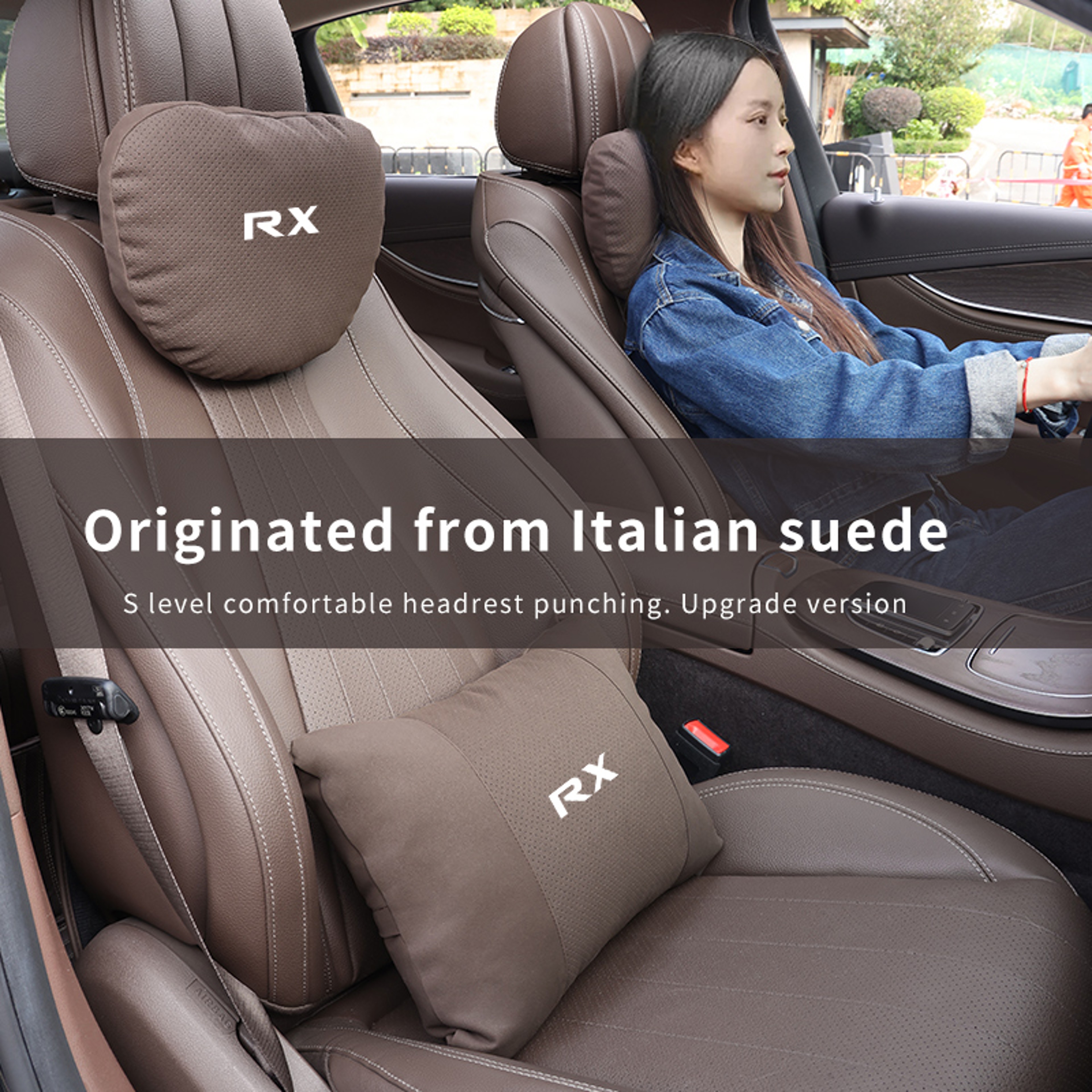 Car Headrest Neck Support Pillow For Lexus NX RX UX With Soft Plush Cushion 3