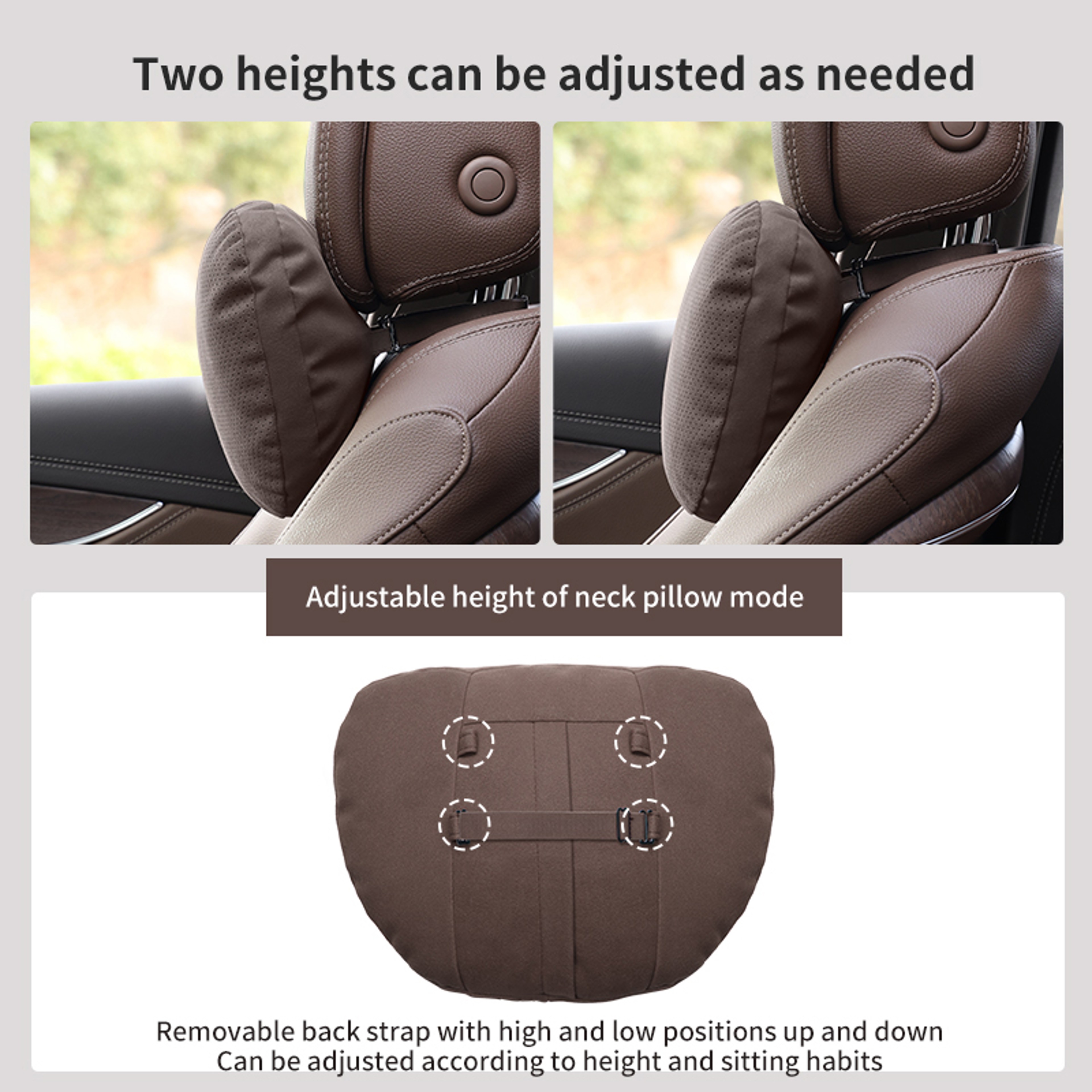 Car Headrest Neck Support Pillow For Lexus NX RX UX With Soft Plush Cushion 5