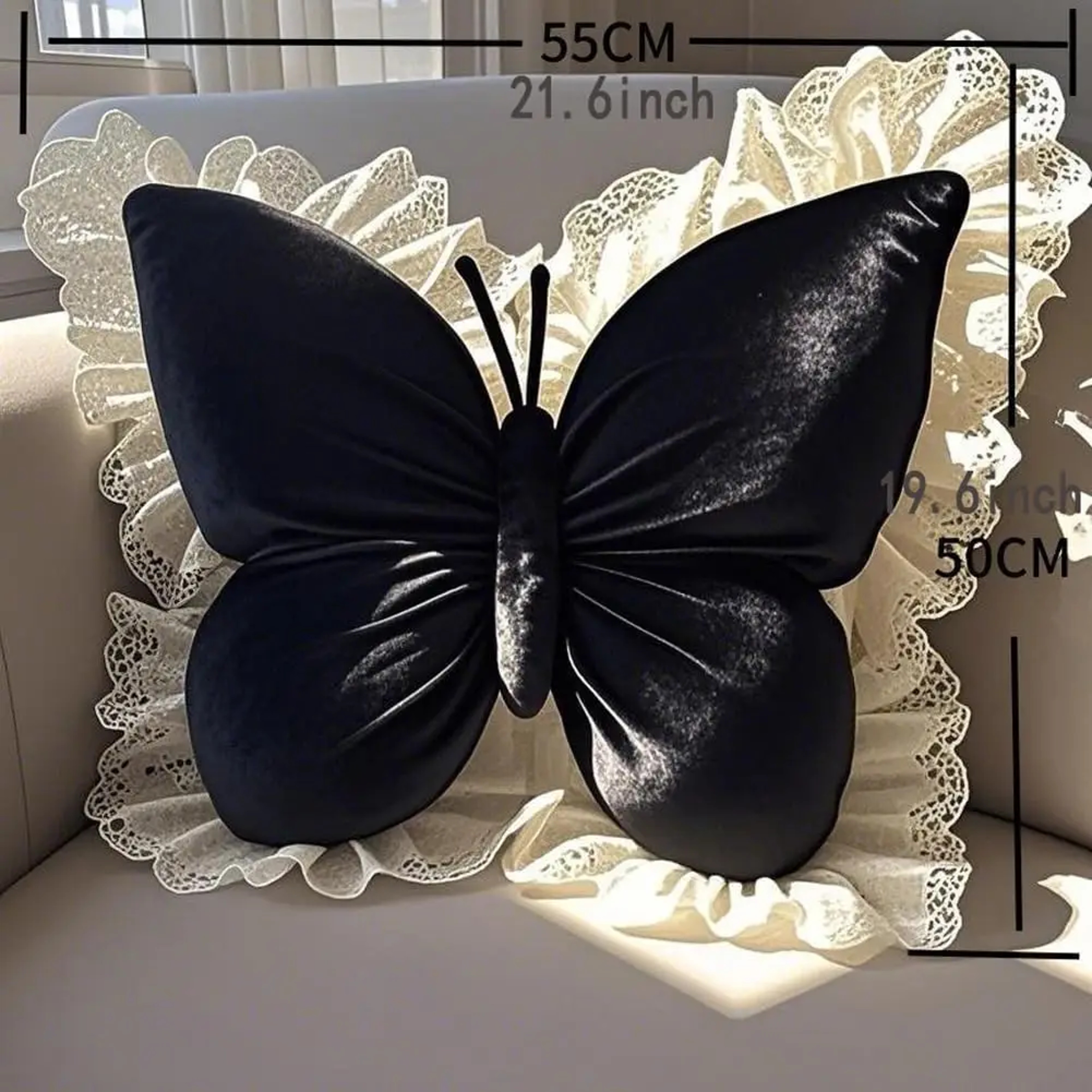 Princess Butterfly Decorative Throw Pillow For Bedroom Sofa And Car 6