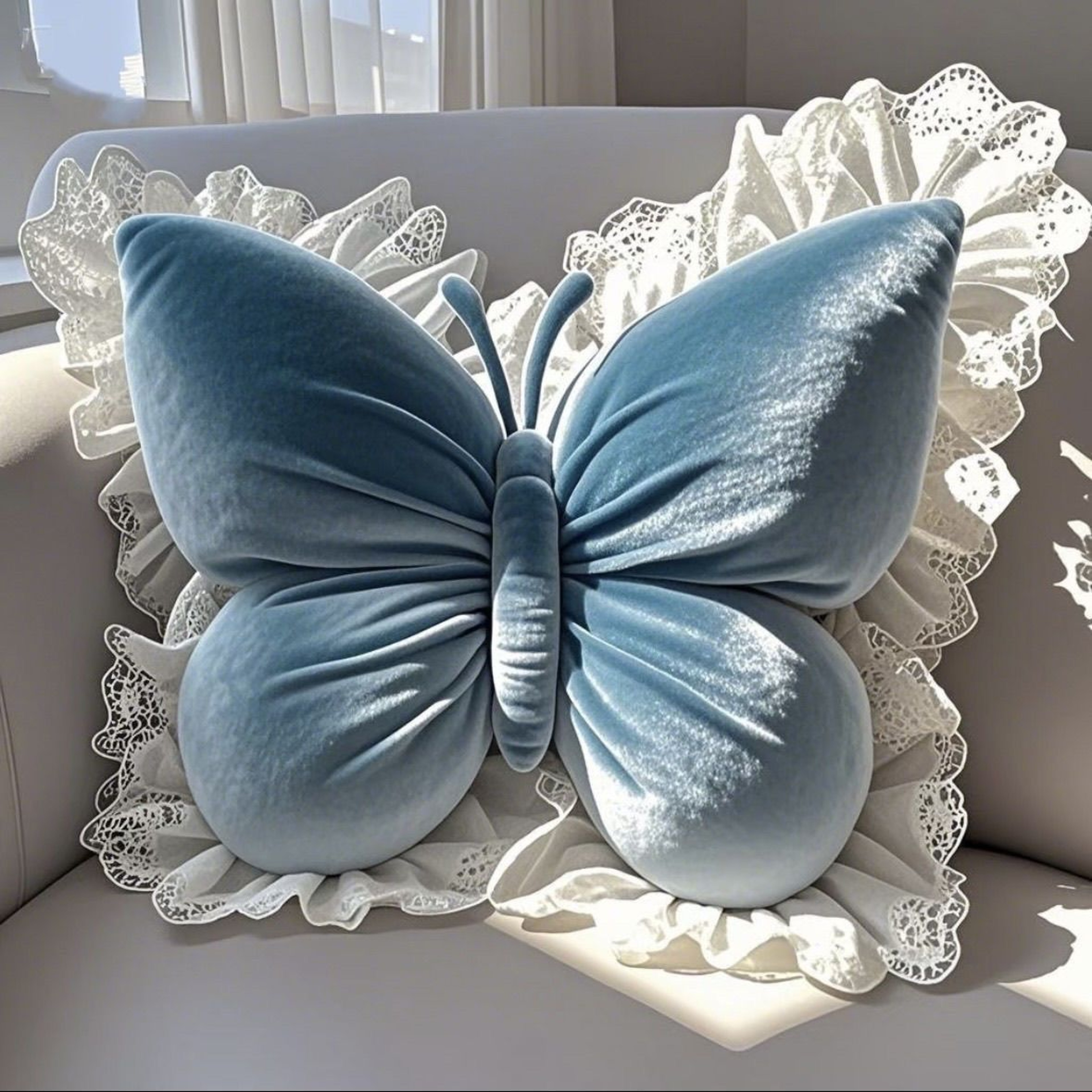 Princess Butterfly Decorative Throw Pillow For Bedroom Sofa And Car 8
