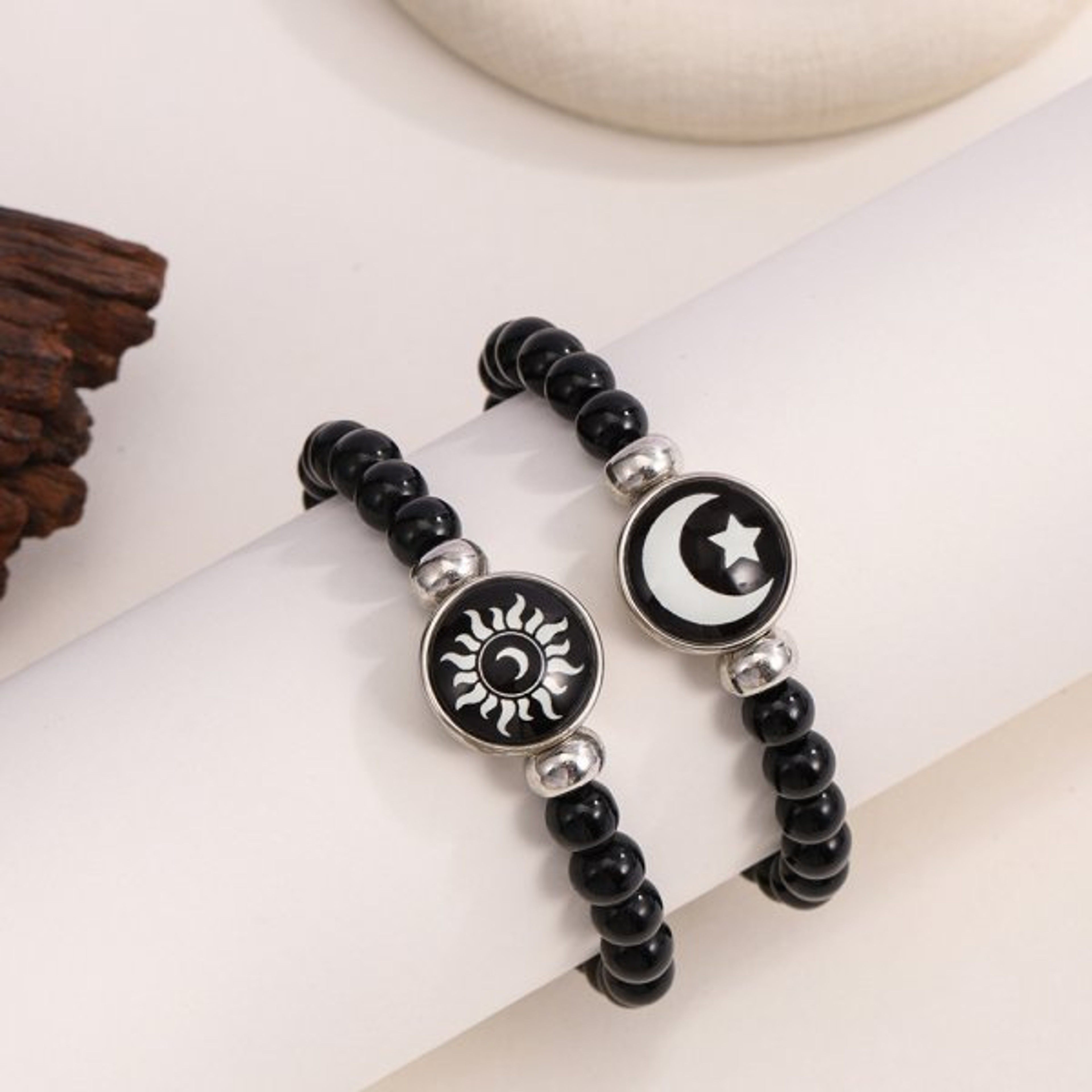 Matching Sun And Moon Couple Bracelets  Handmade Braided Rope Jewelry Set 16