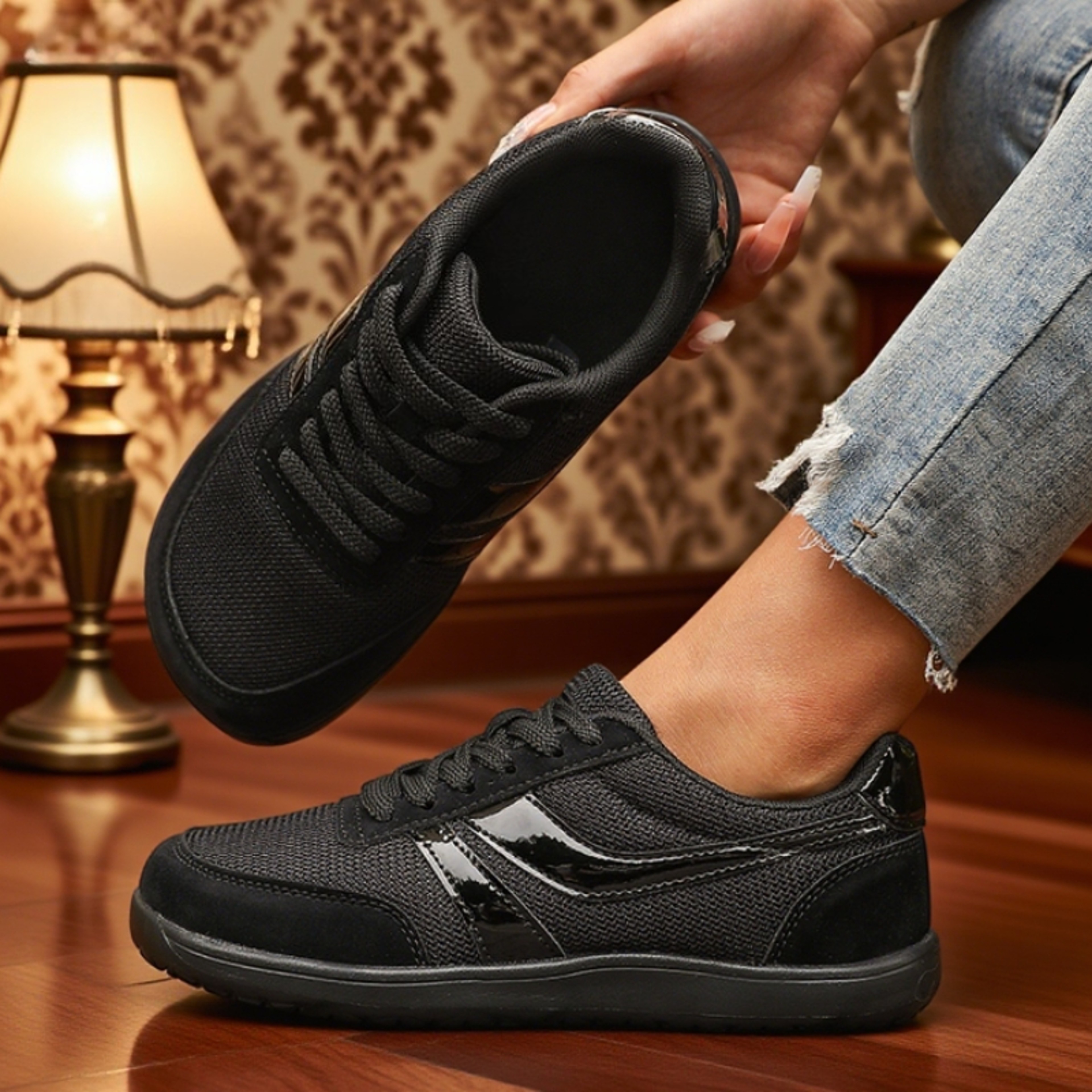 Womens Barefoot Sneakers With Wide Toe Box And Breathable Mesh Upper 6