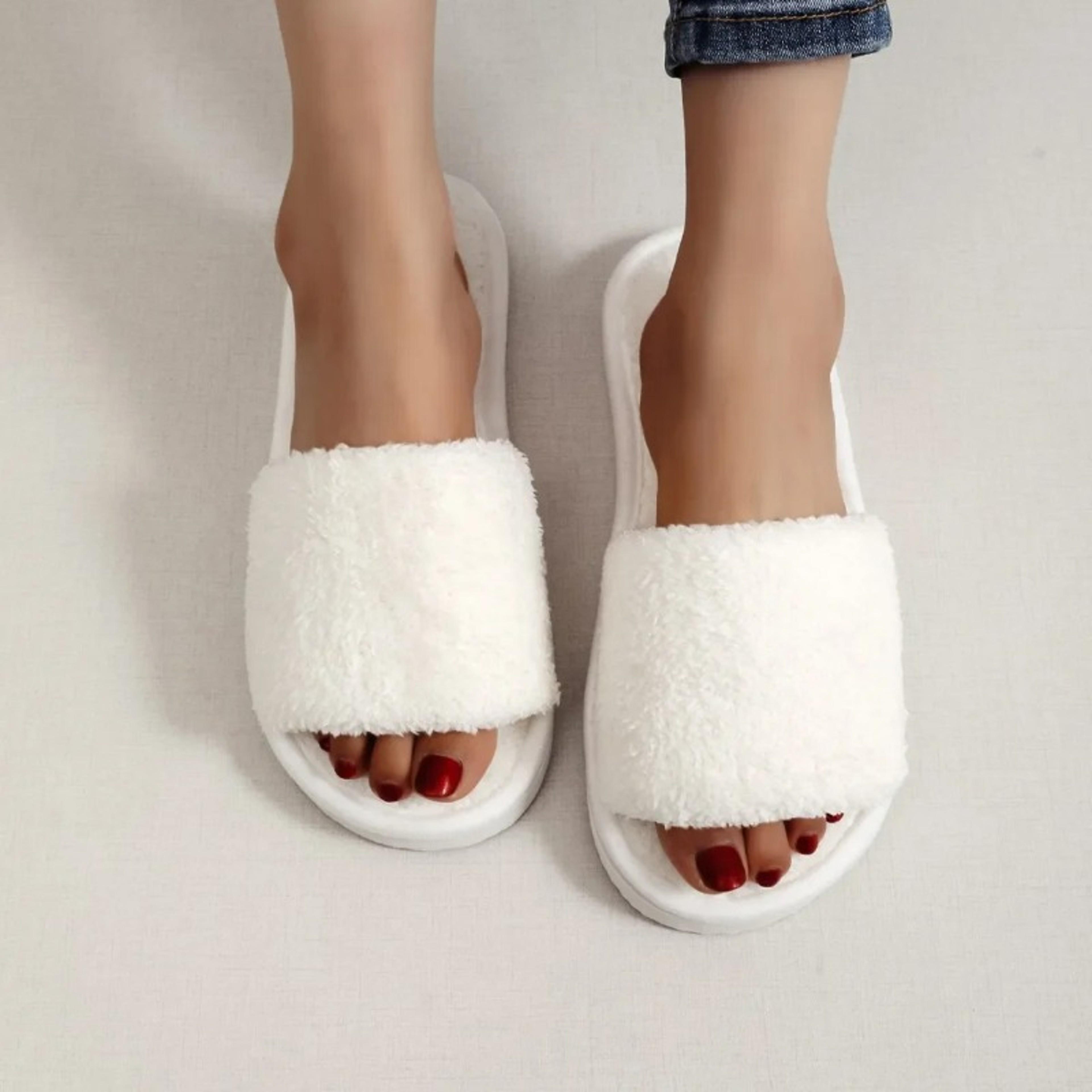 Women's Plush Faux Fur Slippers with Soft Lining and Lightweight EVA Soles – view 3