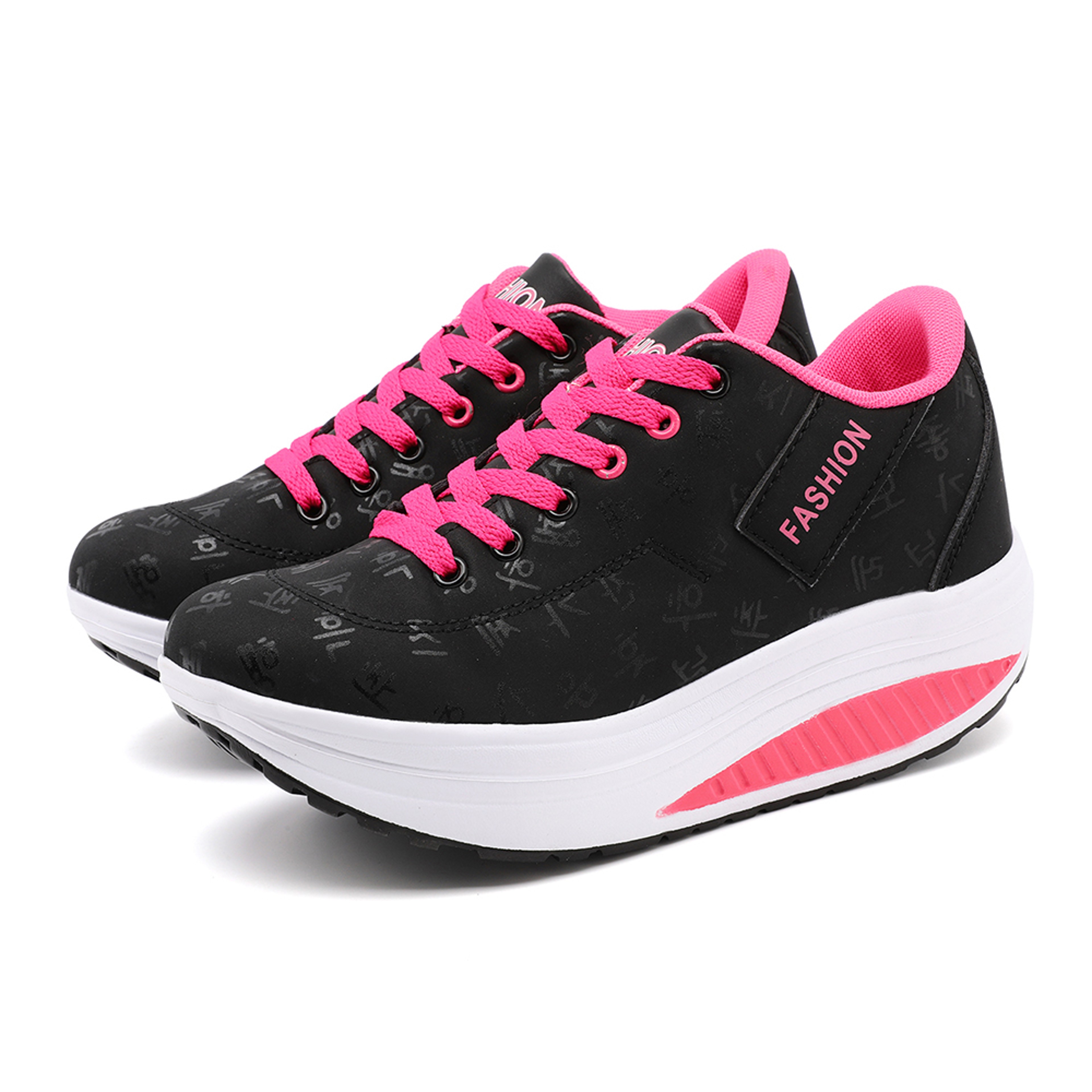 Womens Breathable Wedge Sneakers With Thick Sole And LaceUp Design 8