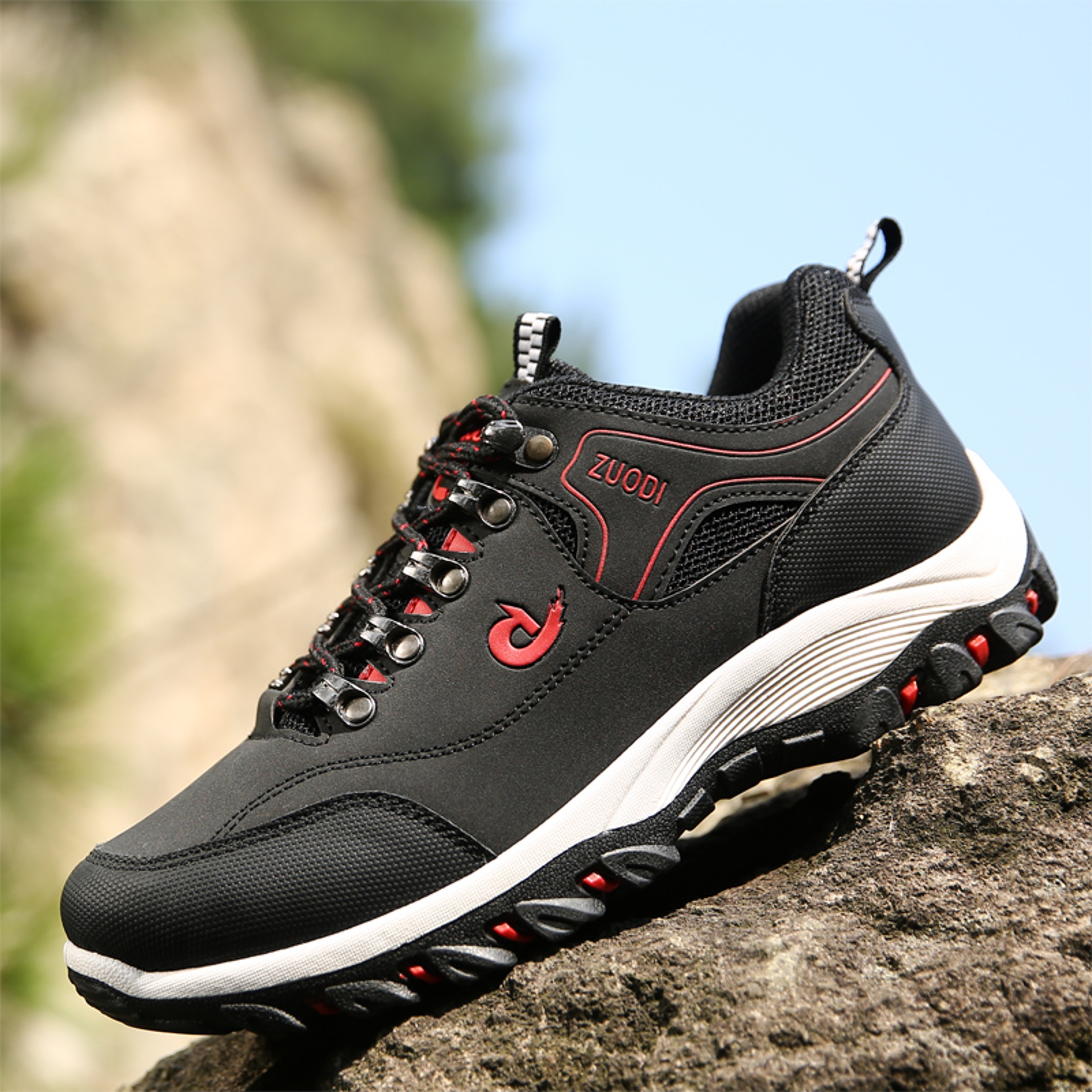 Men's Breathable Casual Running Sneakers with Lace-Up Design and EVA Insoles – view 9