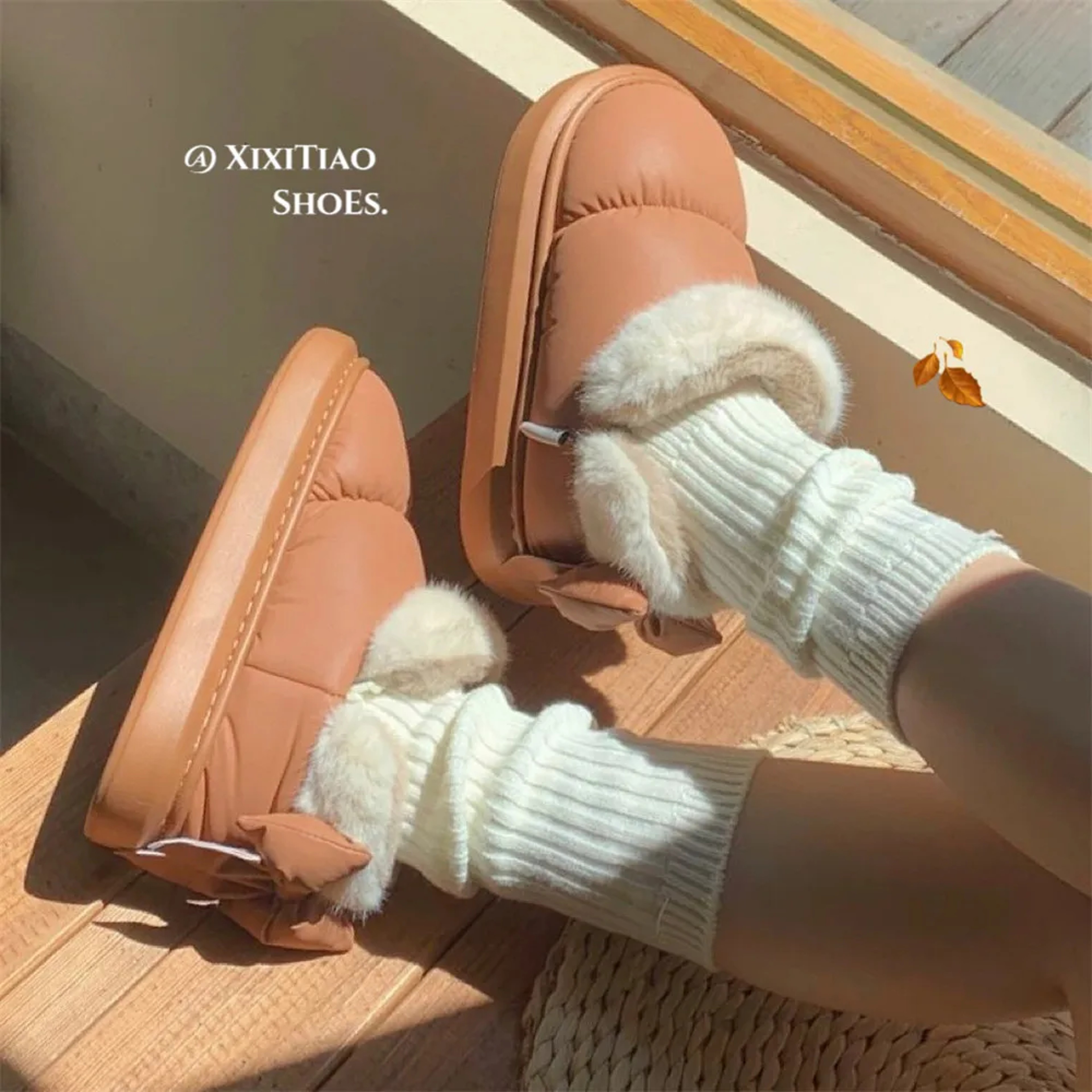 Womens Winter Snow Boots With Plush Lining And Decorative Bow 4