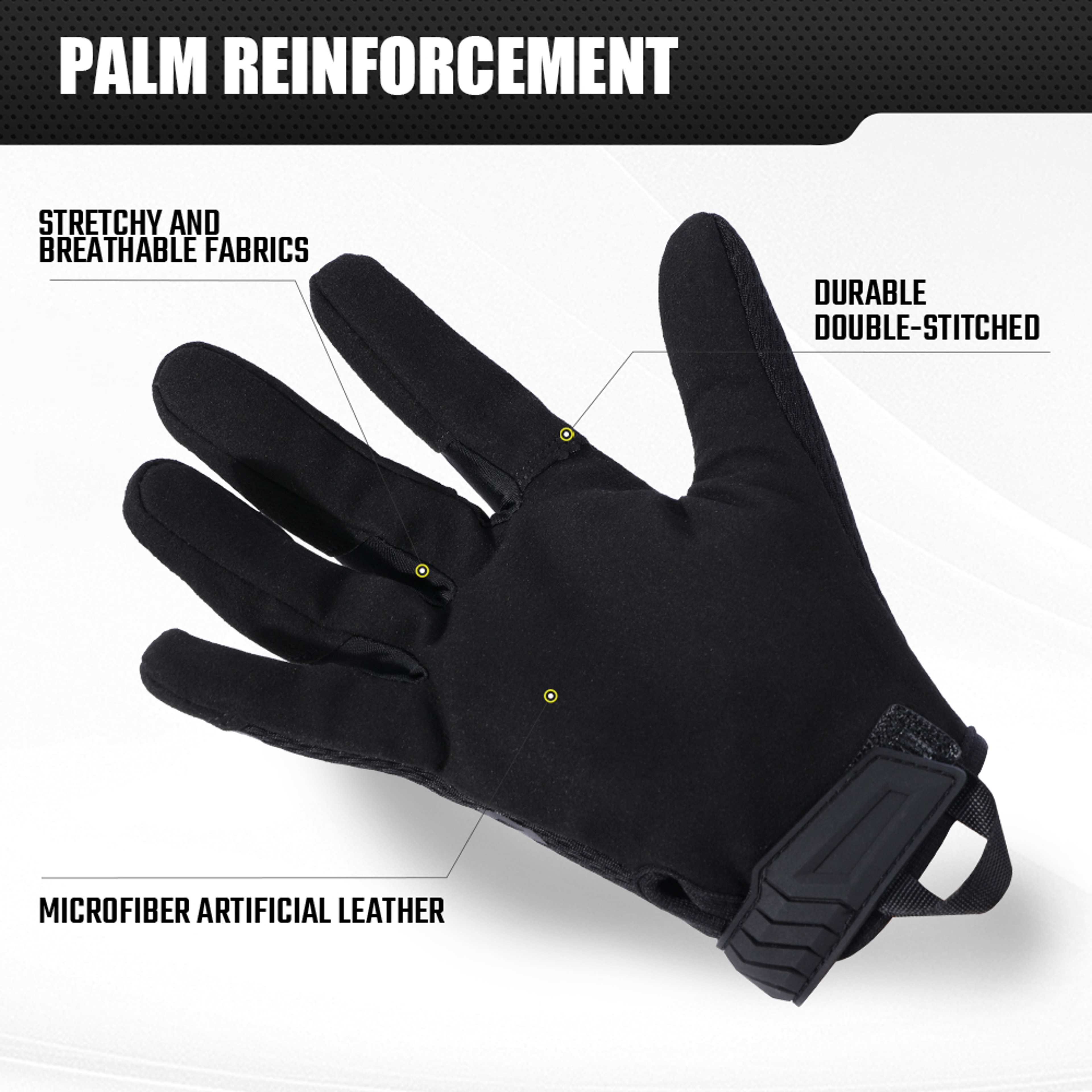 Full Finger Tactical Cycling Gloves With NonSlip Grip And Shock Absorption 4