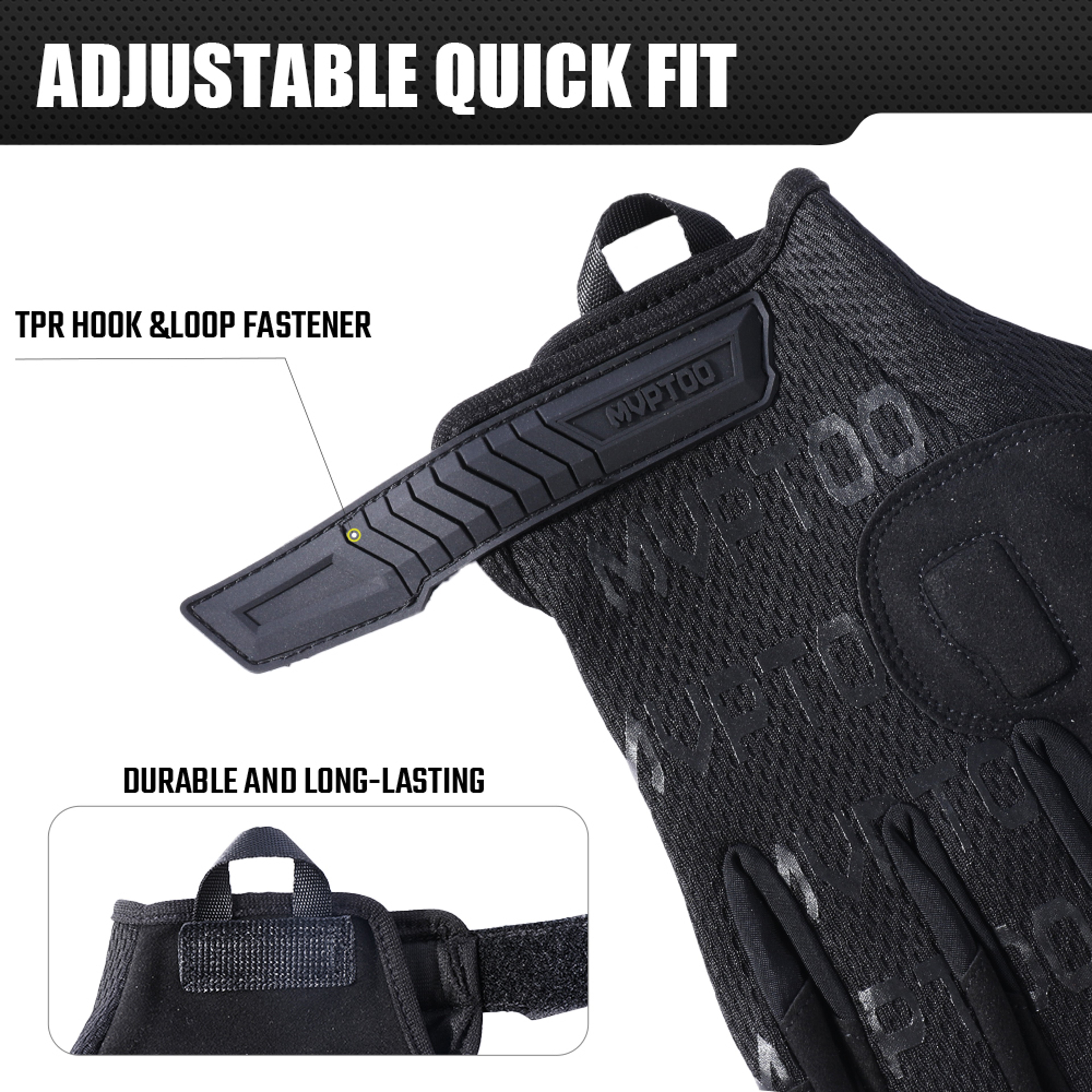 Full Finger Tactical Cycling Gloves With NonSlip Grip And Shock Absorption 6