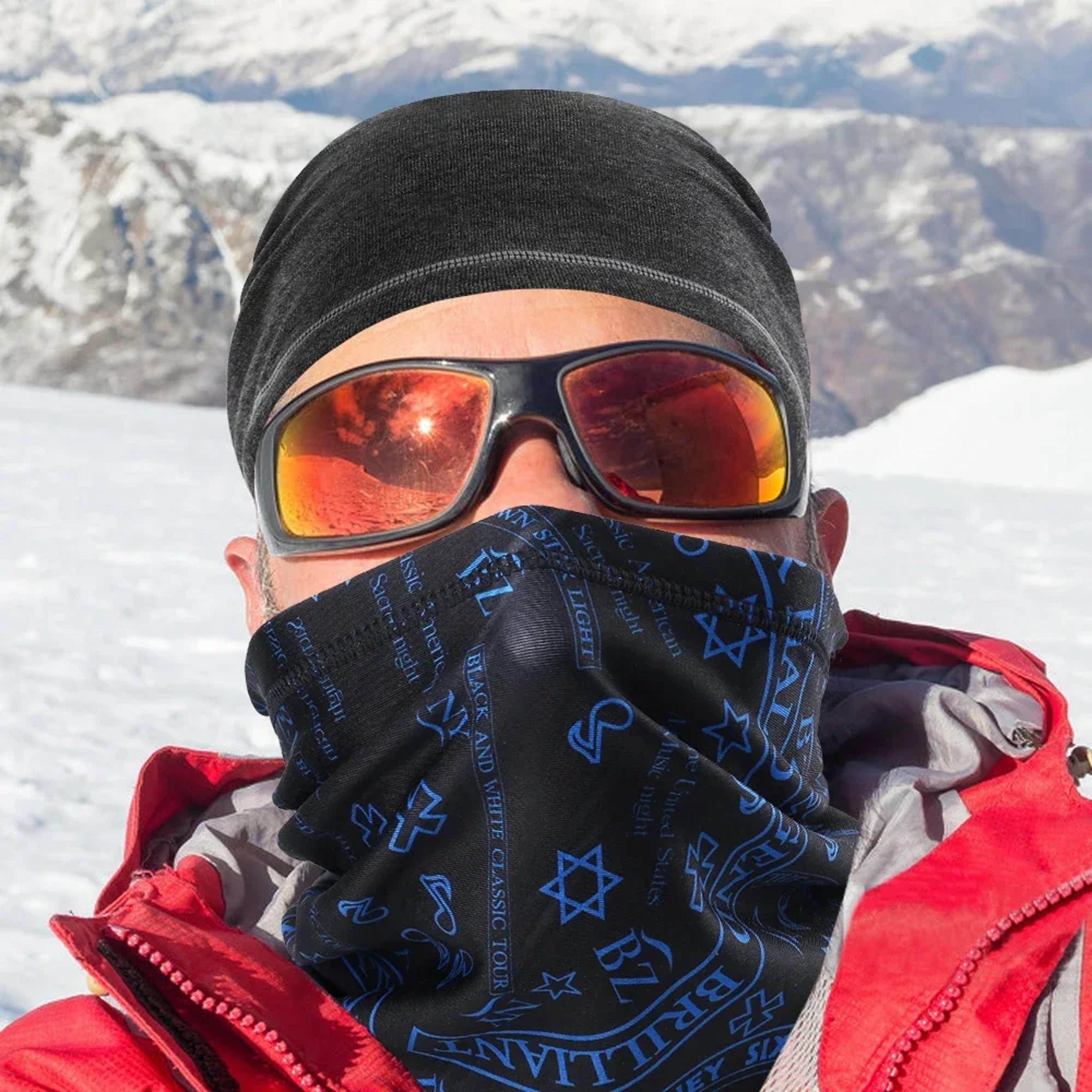 Thermal Neck Warmer Scarf Lightweight Elastic Winter Face Cover For Outdoor Sports 3