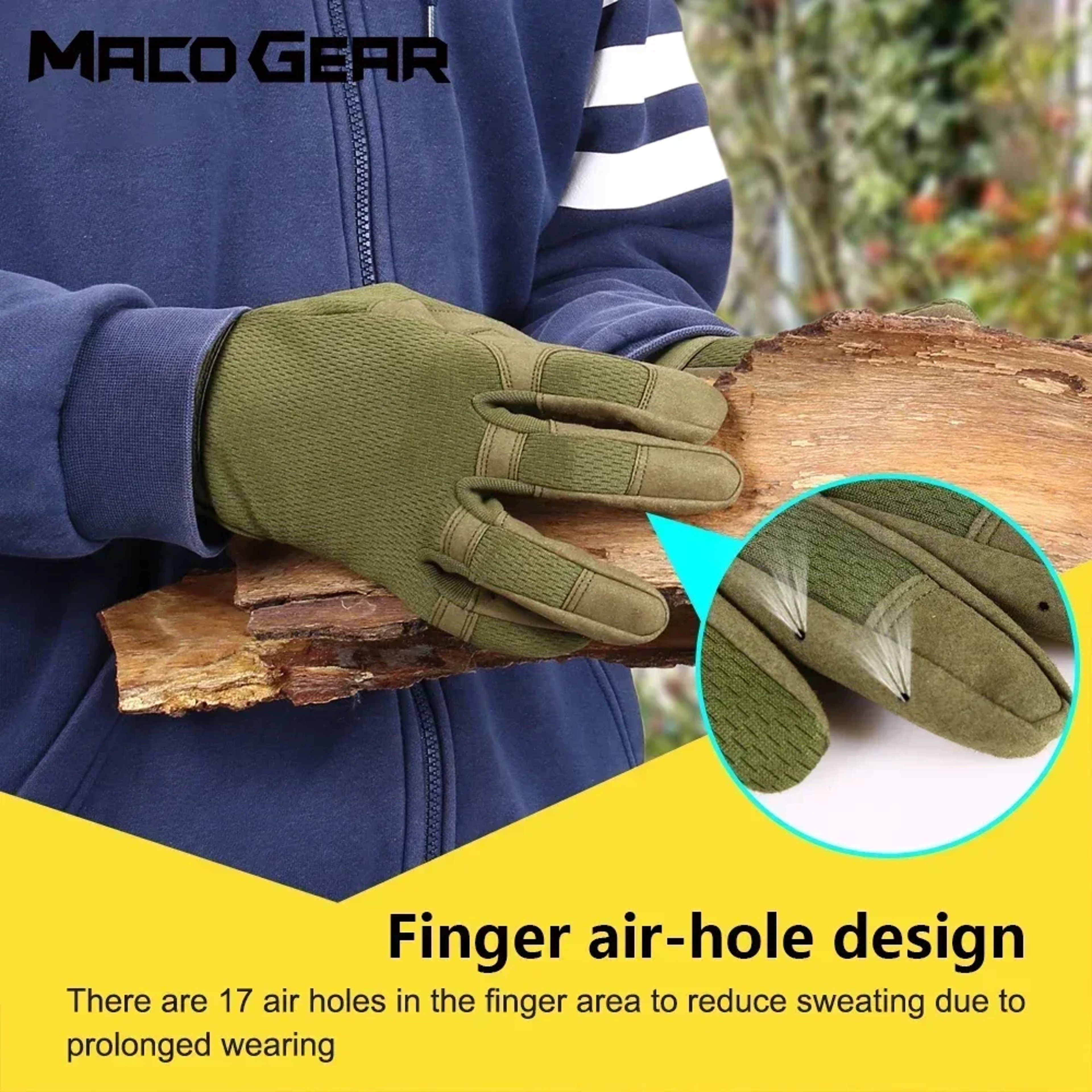 Full Finger Tactical Gloves With AntiSlip Grip For Cycling And Outdoor Sports 4