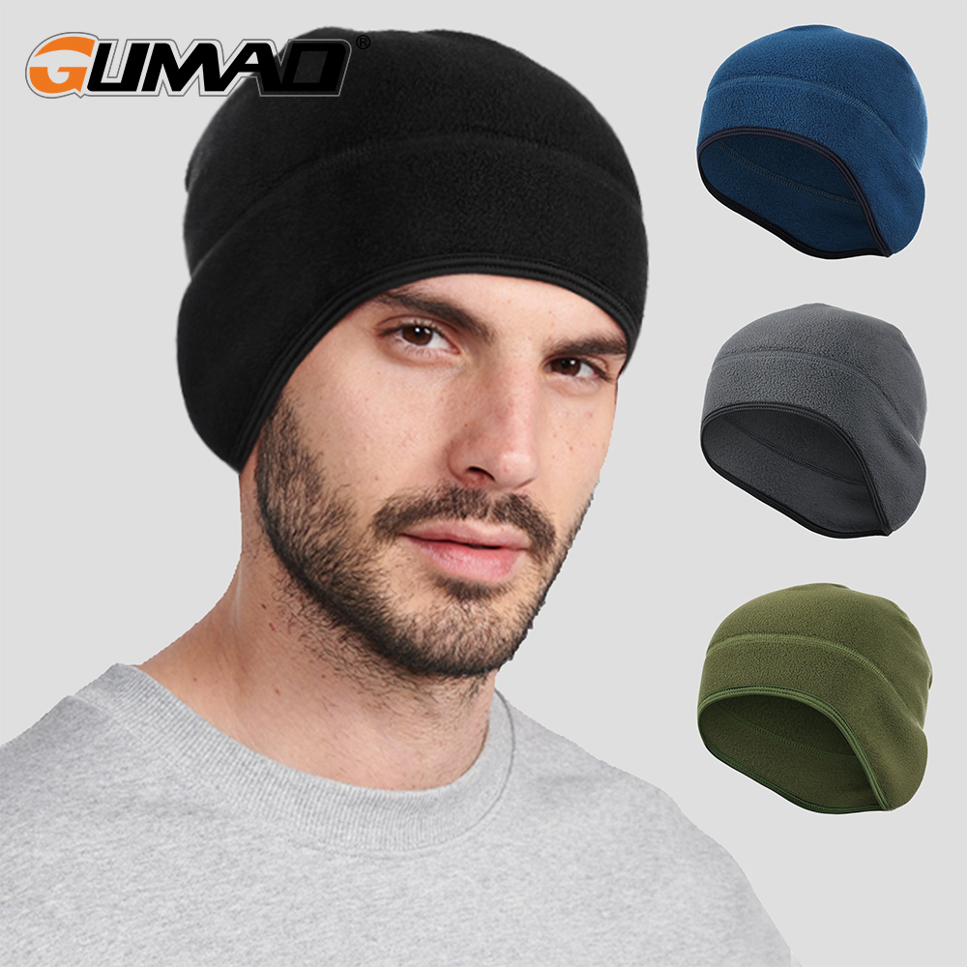 Winter Thermal Running Beanie Windproof Soft Ear Warmer Cap For Outdoor Sports 1
