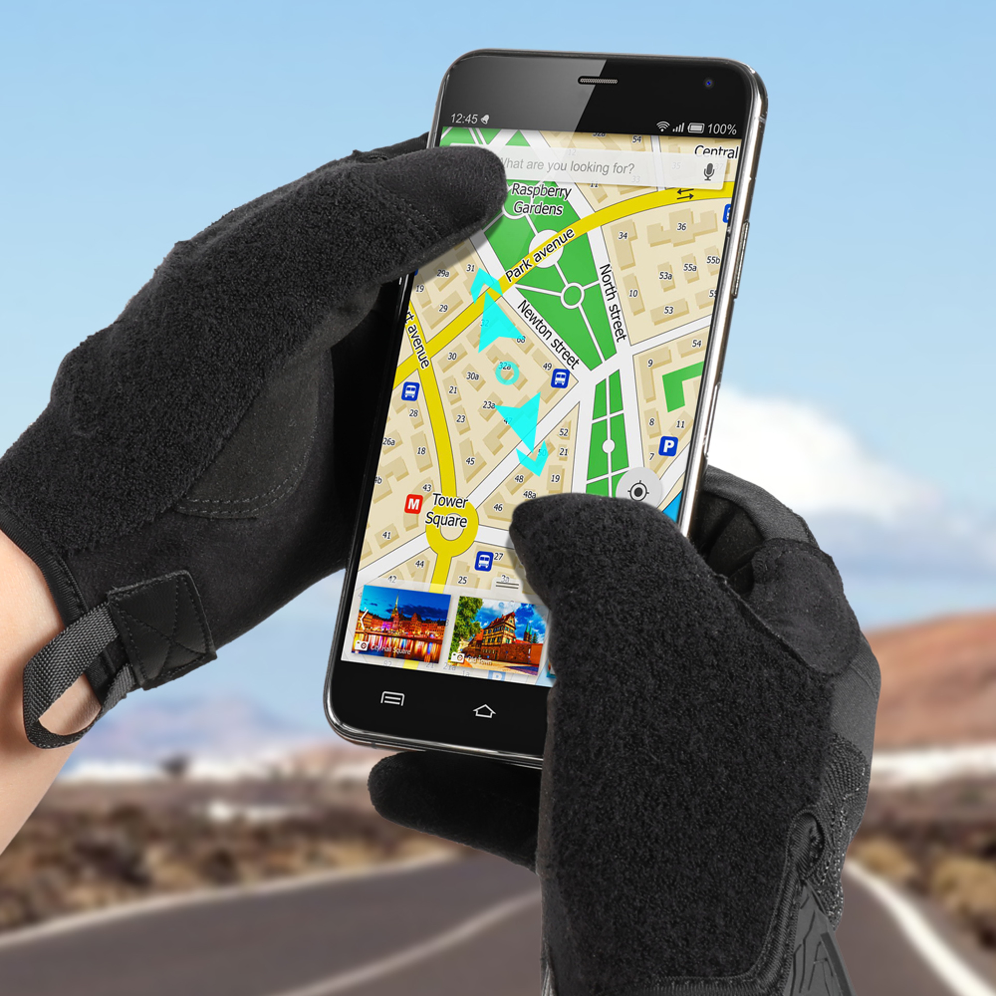 Full Finger Touchscreen Cycling Gloves With NonSlip Grip And Shock Absorption 1