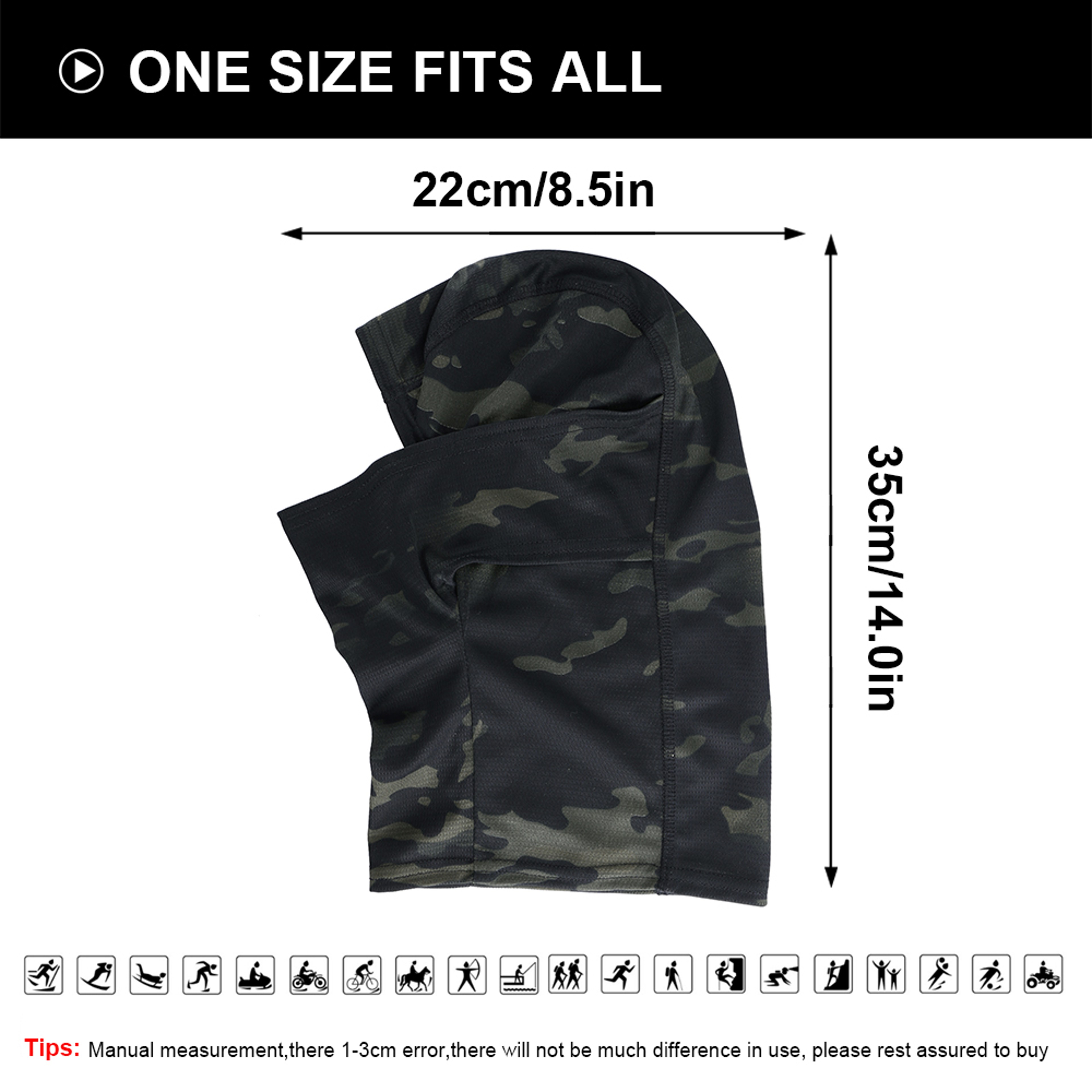 Summer Tactical Balaclava Full Face Cover Breathable Windproof Cycling Mask 5