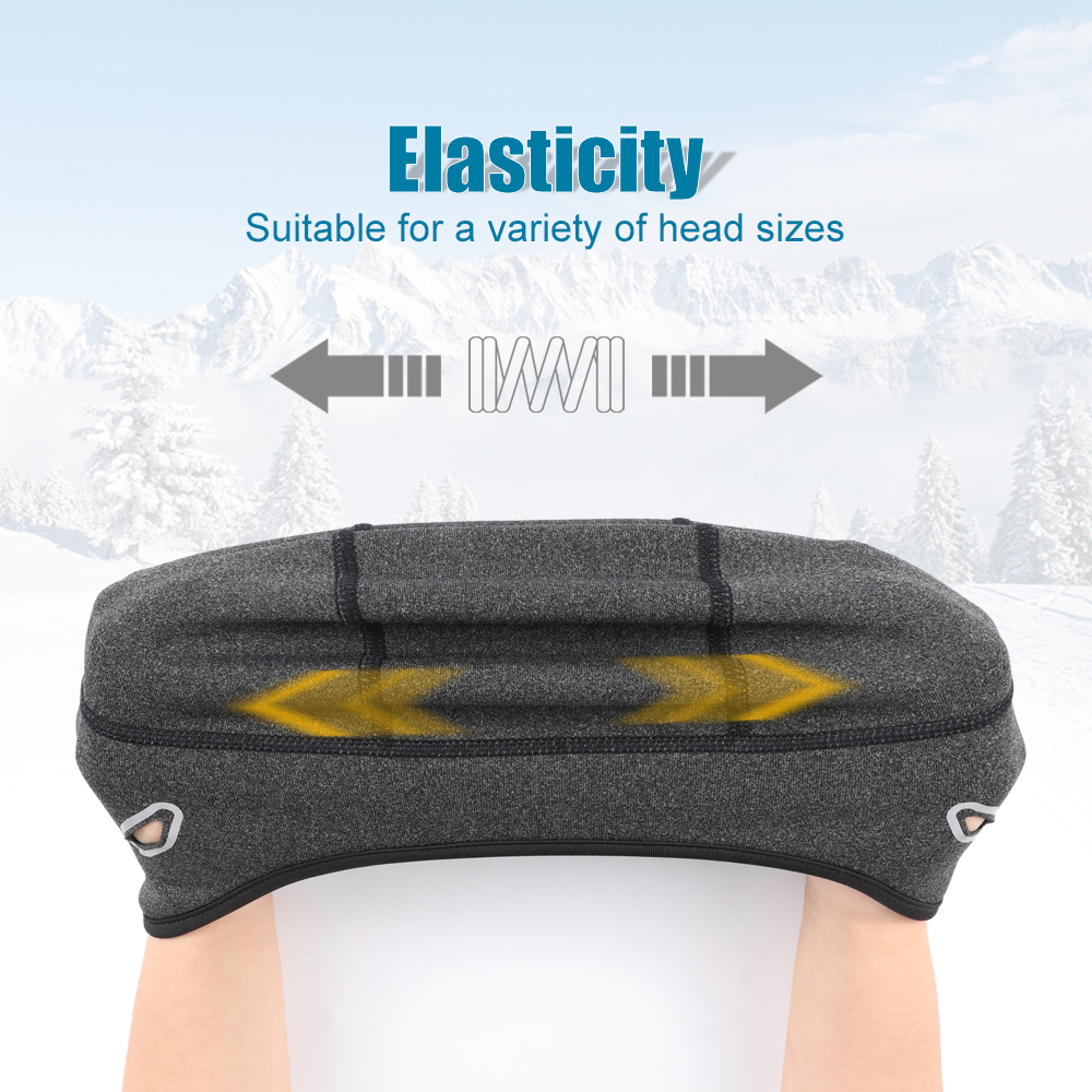 Unisex Winter Running Beanie Windproof Thermal Stretch Hat For Outdoor Sports 4