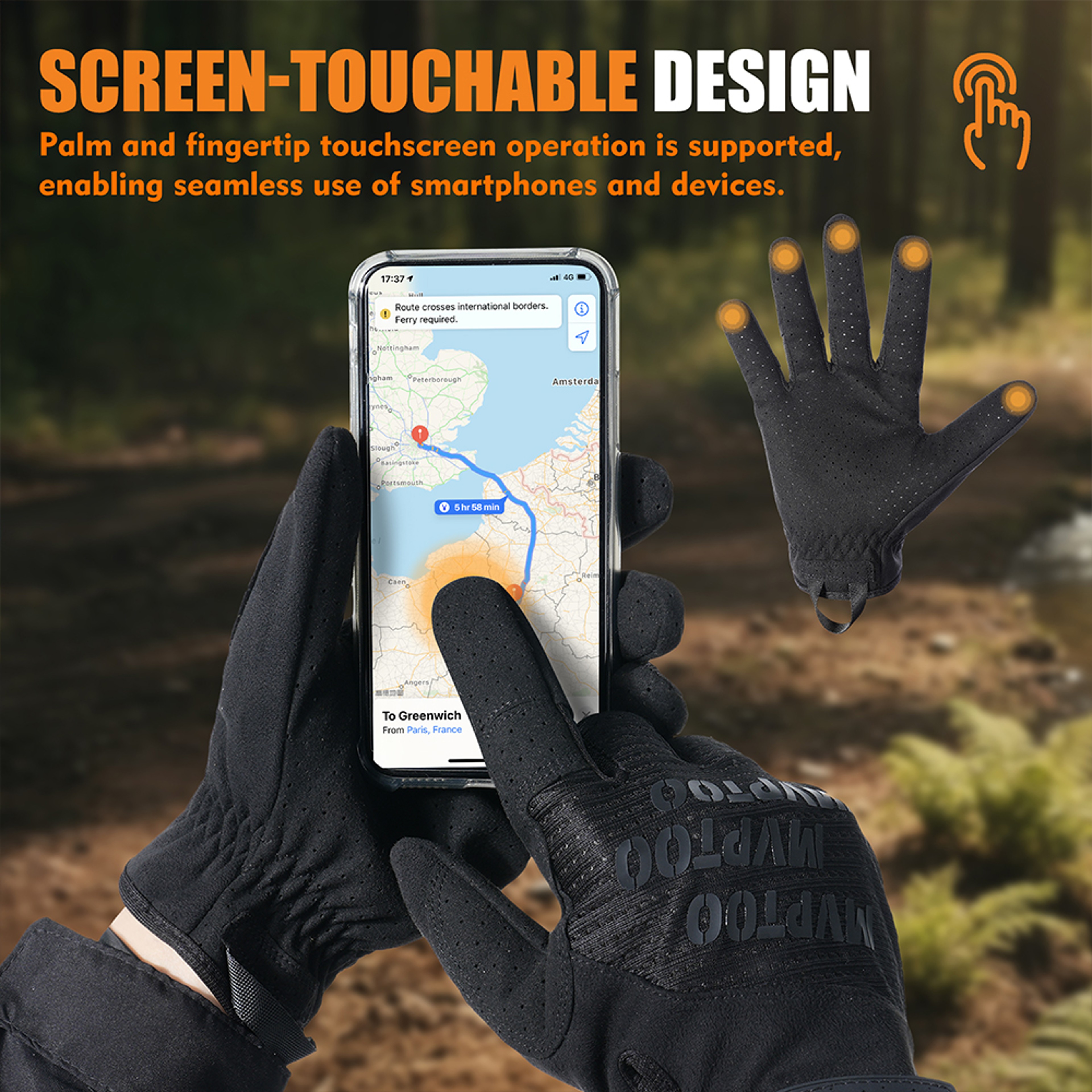 Breathable Tactical Touchscreen Gloves For Men Lightweight Outdoor Sports Gloves 4