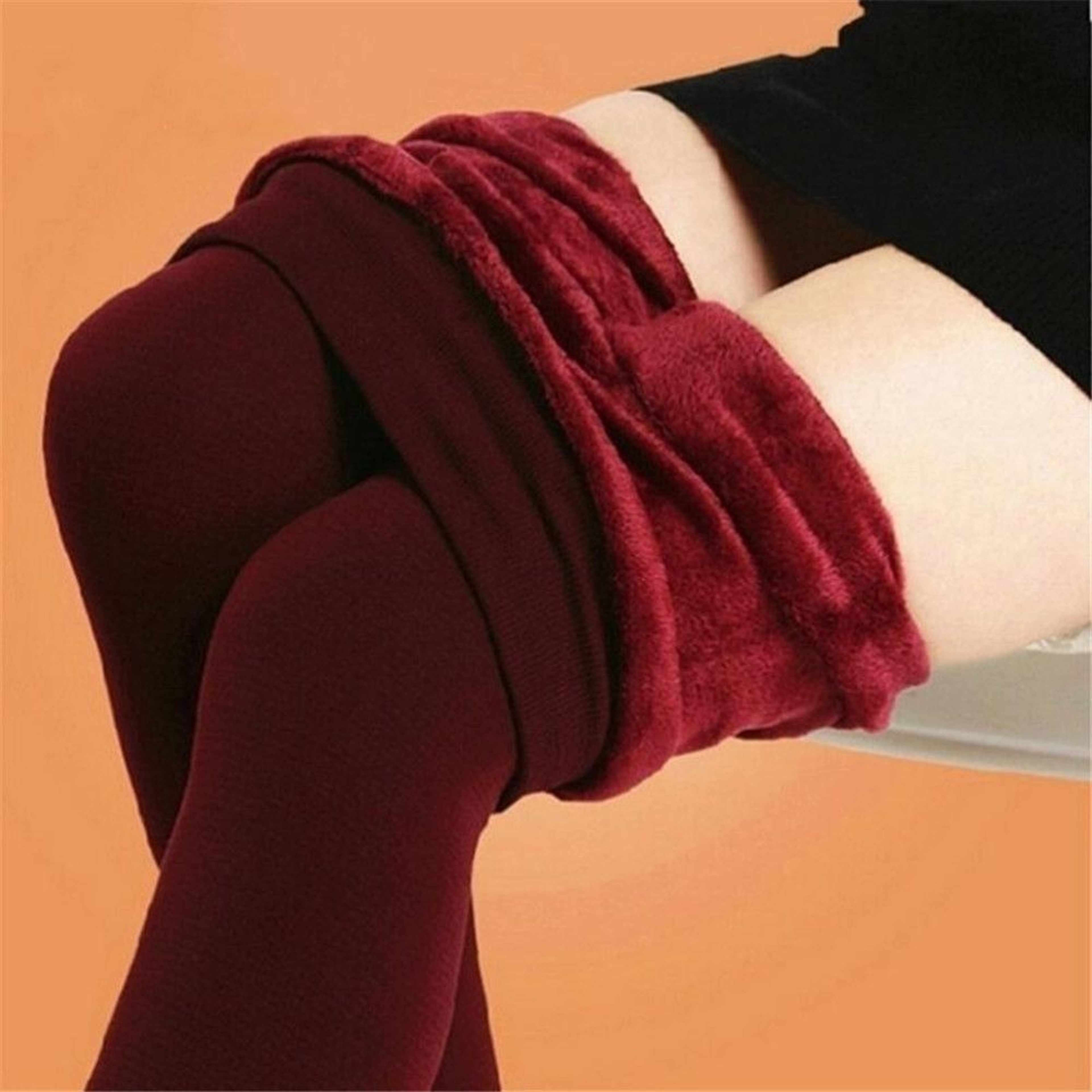 Womens FleeceLined Thermal Leggings Thick Stretch Winter Pants 2