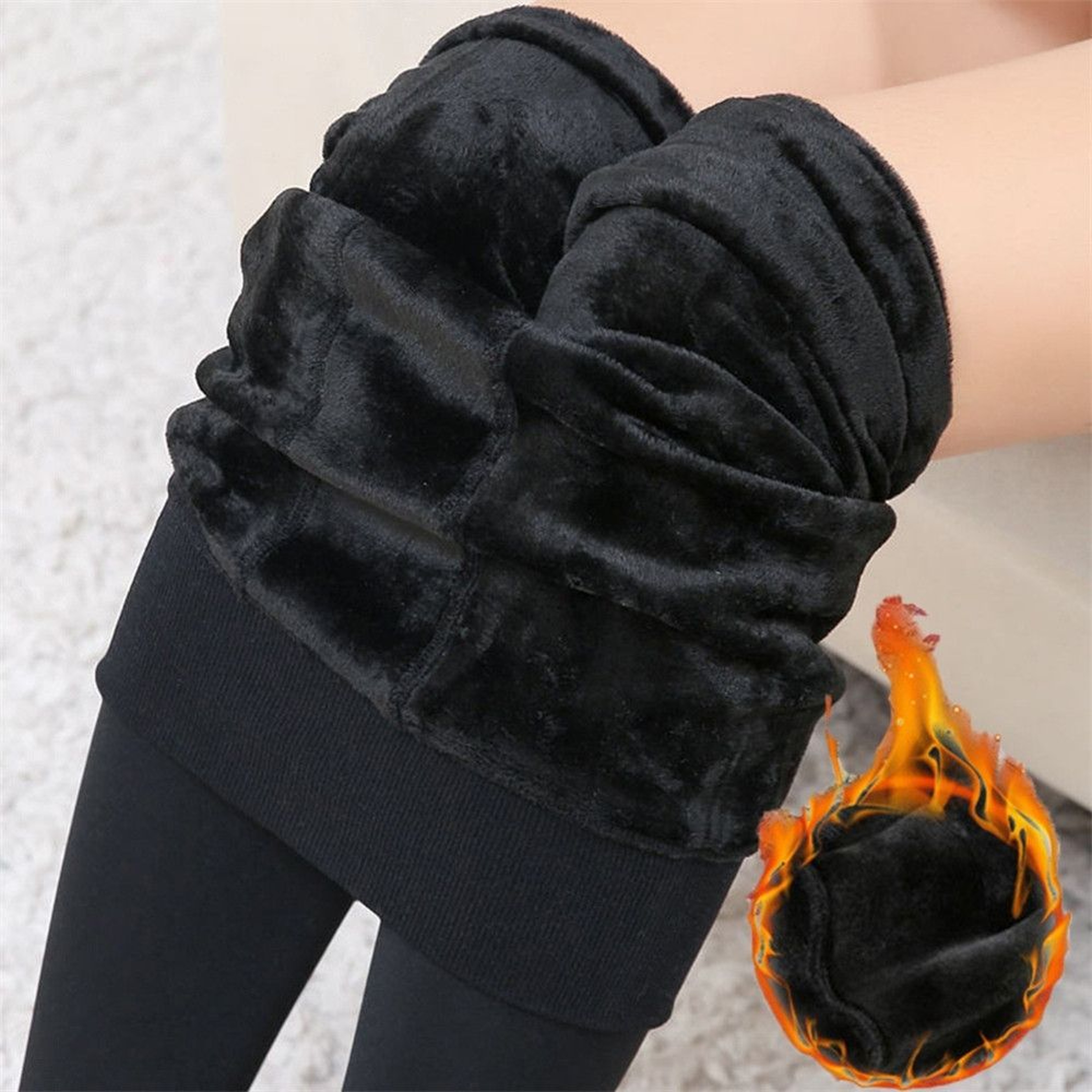 Womens FleeceLined Thermal Leggings Thick Stretch Winter Pants 1