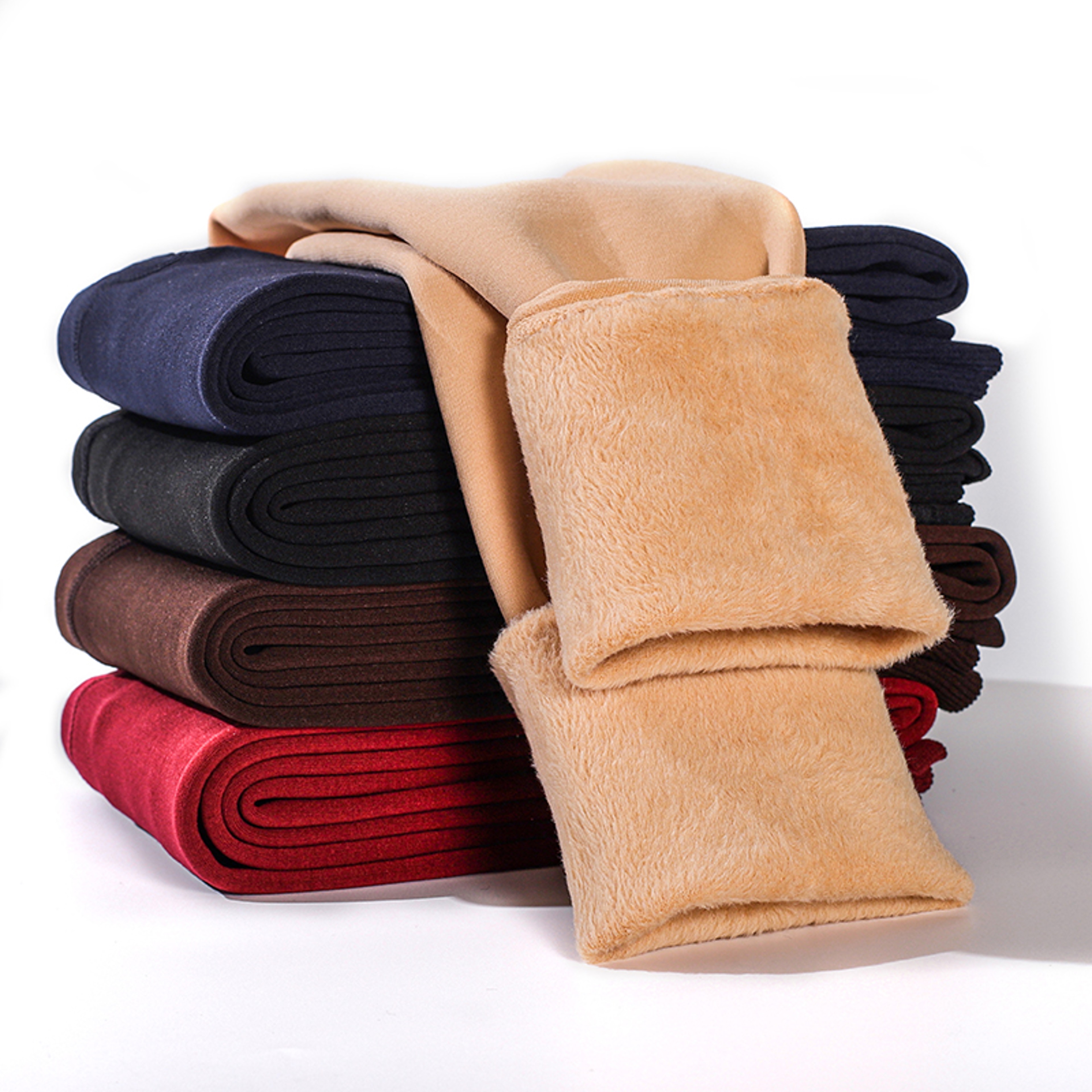 Womens High Waist Winter Leggings Thick Stretchy AnkleLength Pants 5