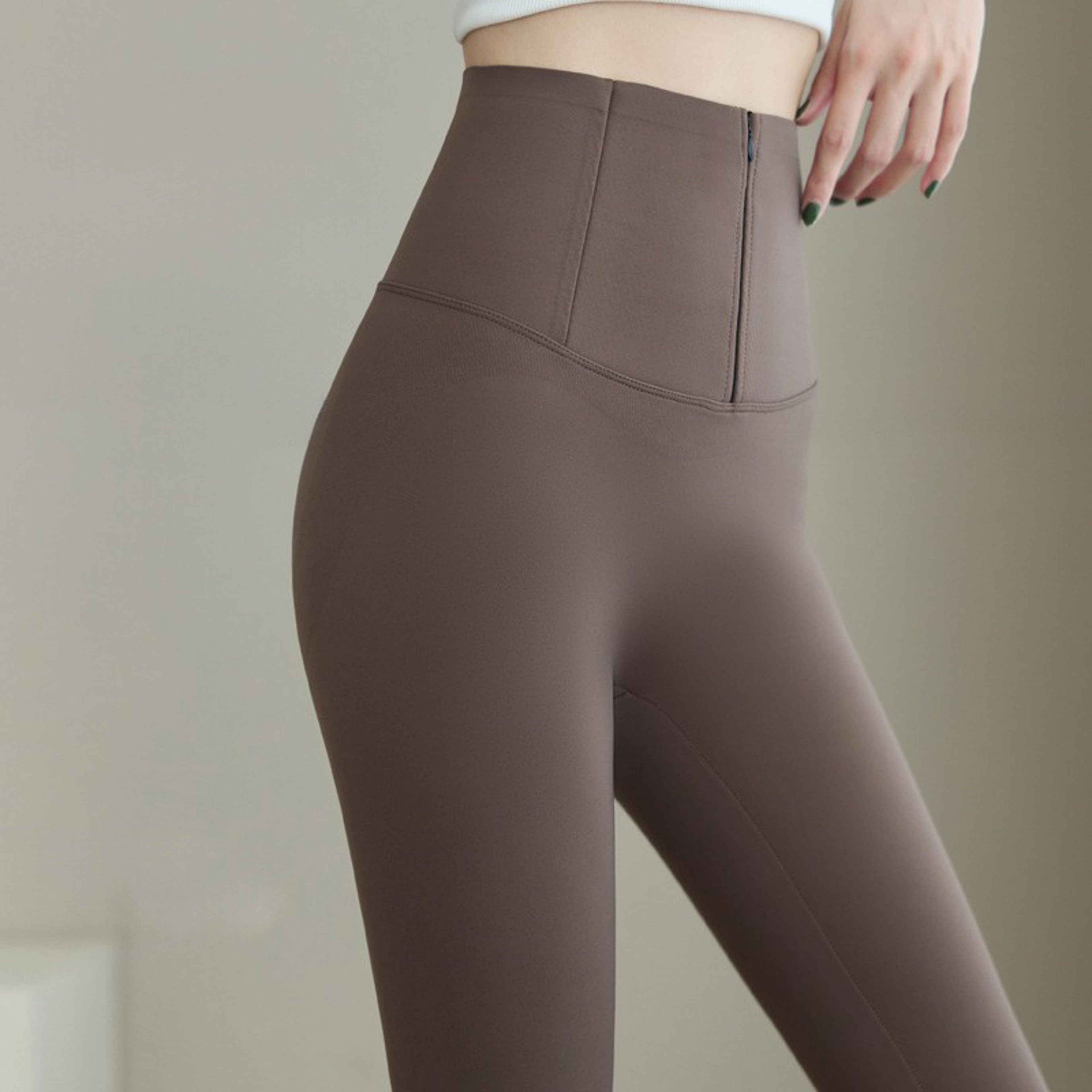 High Waisted Fleece Lined Leggings With Tummy Control For Women 10