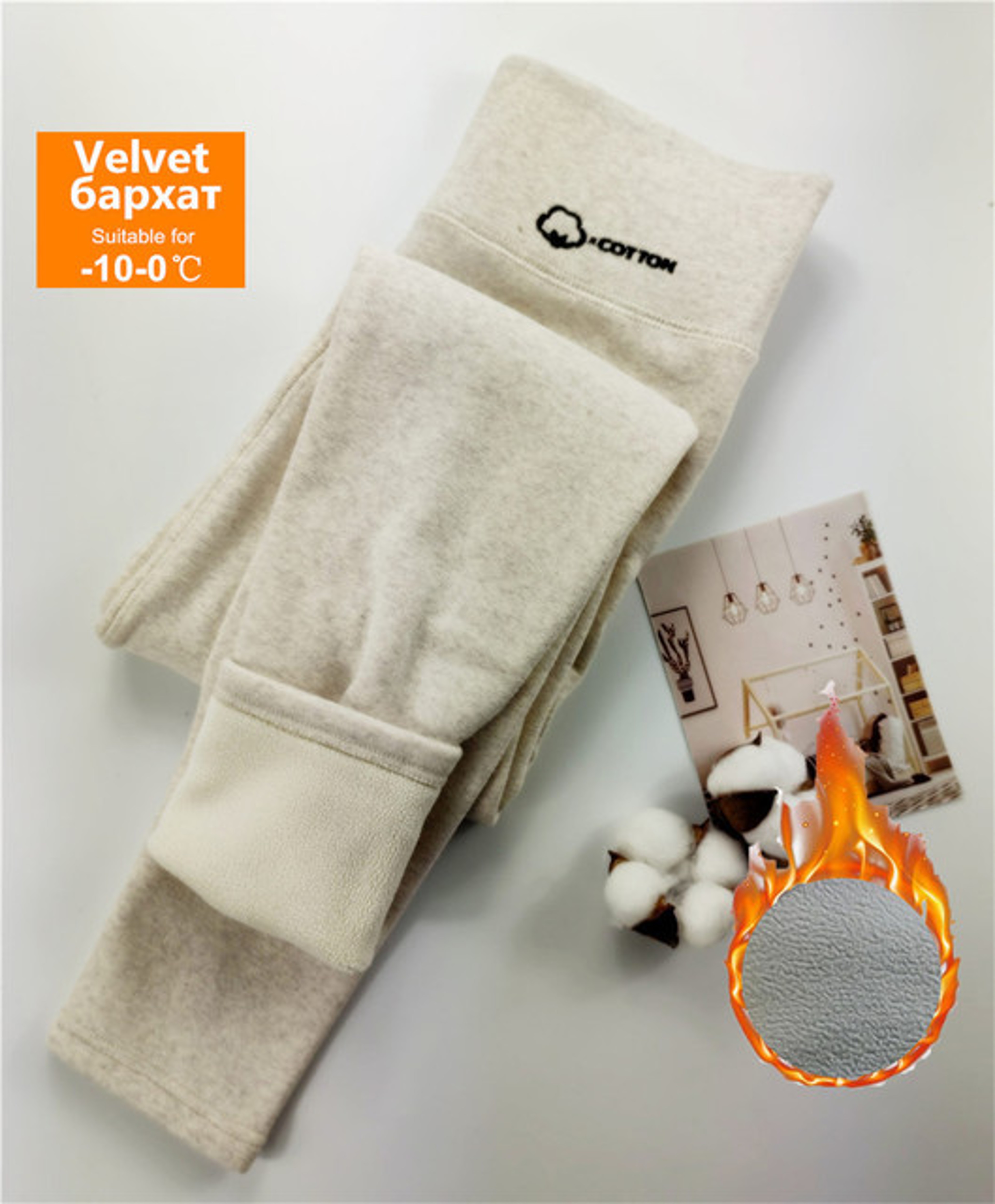 Womens High Waist Thermal Leggings With Thick Fleece Lining For Winter 10