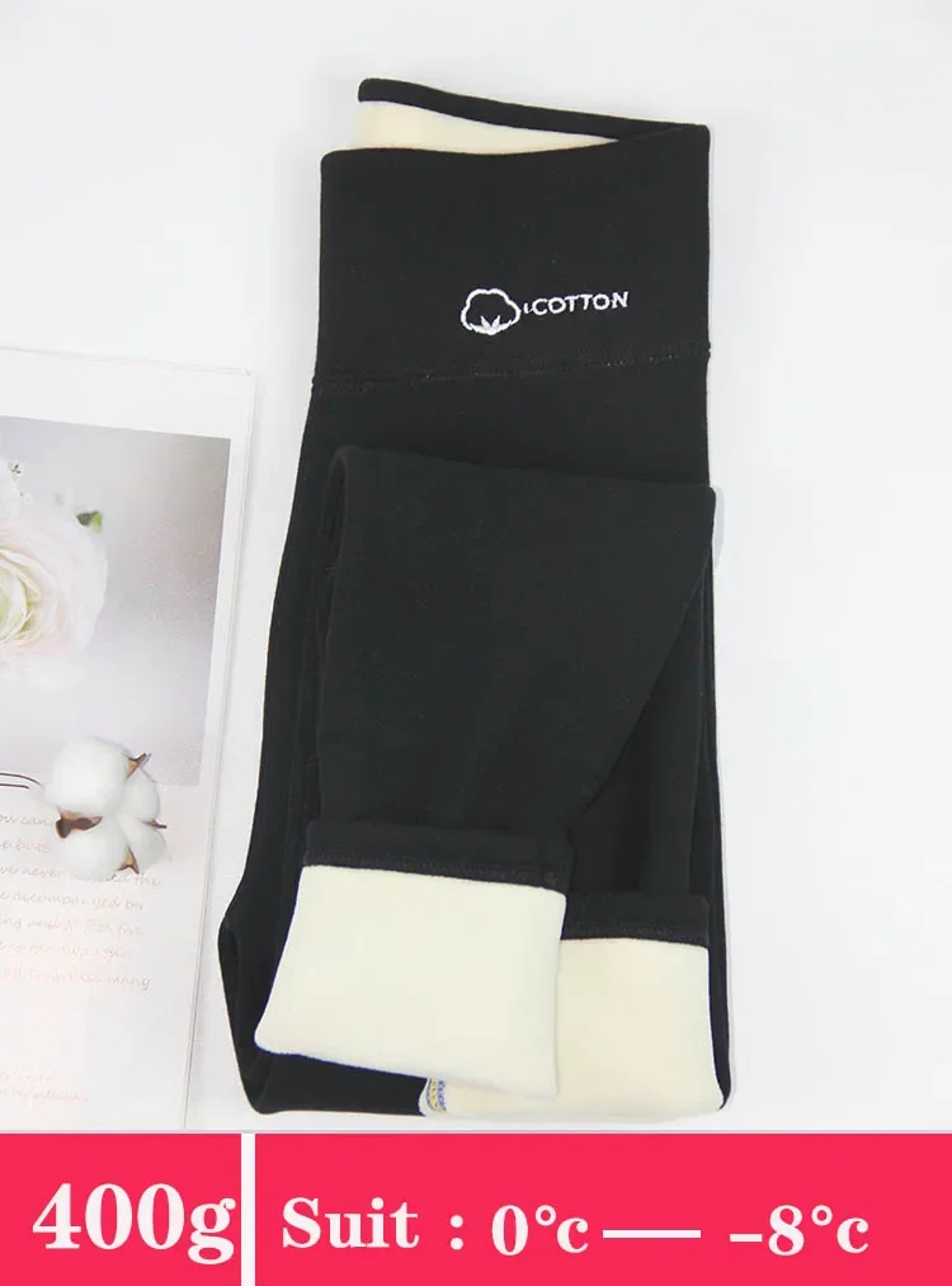 Womens Fleece Lined Thermal Leggings High Waist Stretch Winter Pants 16