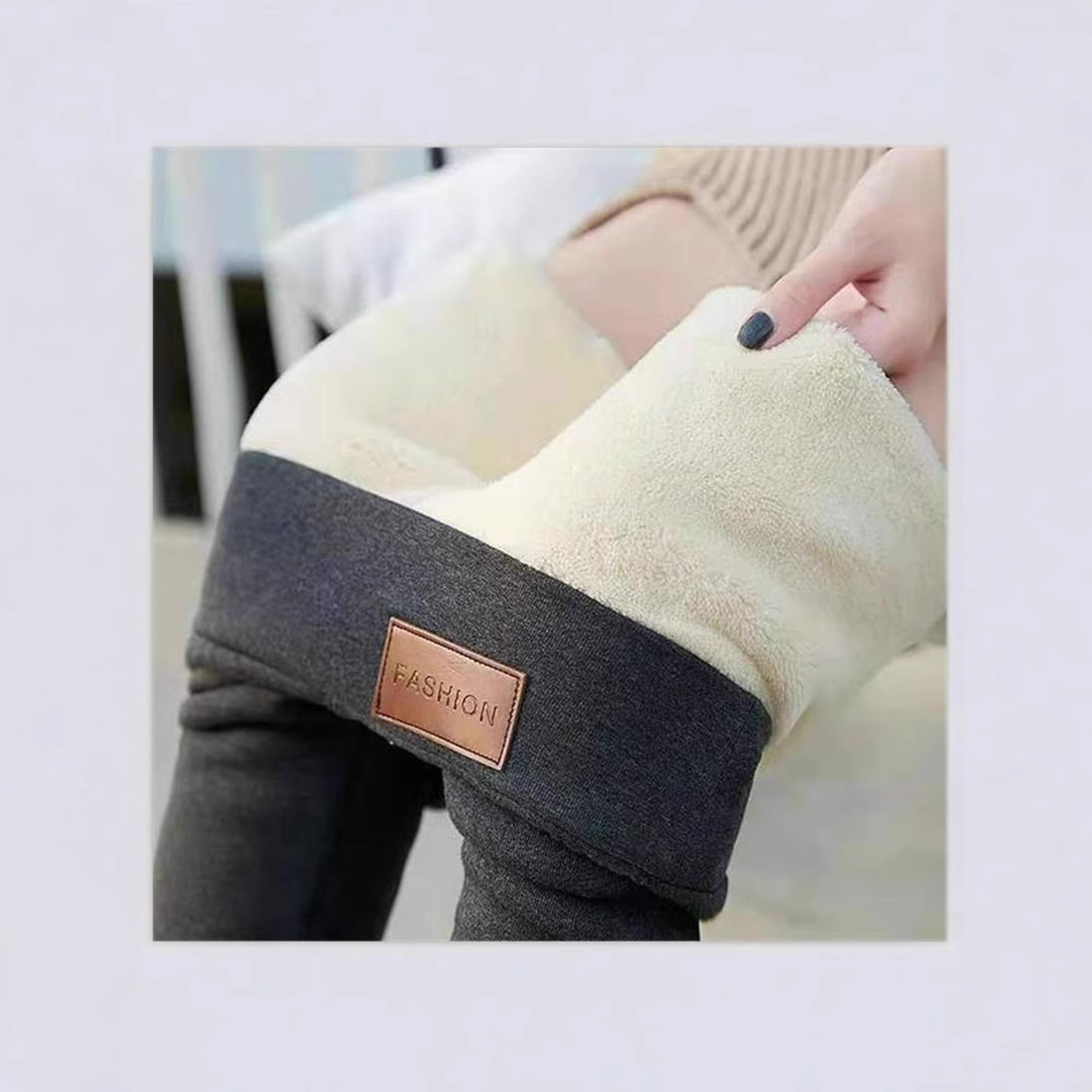 Womens Fleece Lined Thermal Leggings High Waist Stretch Winter Pants 7