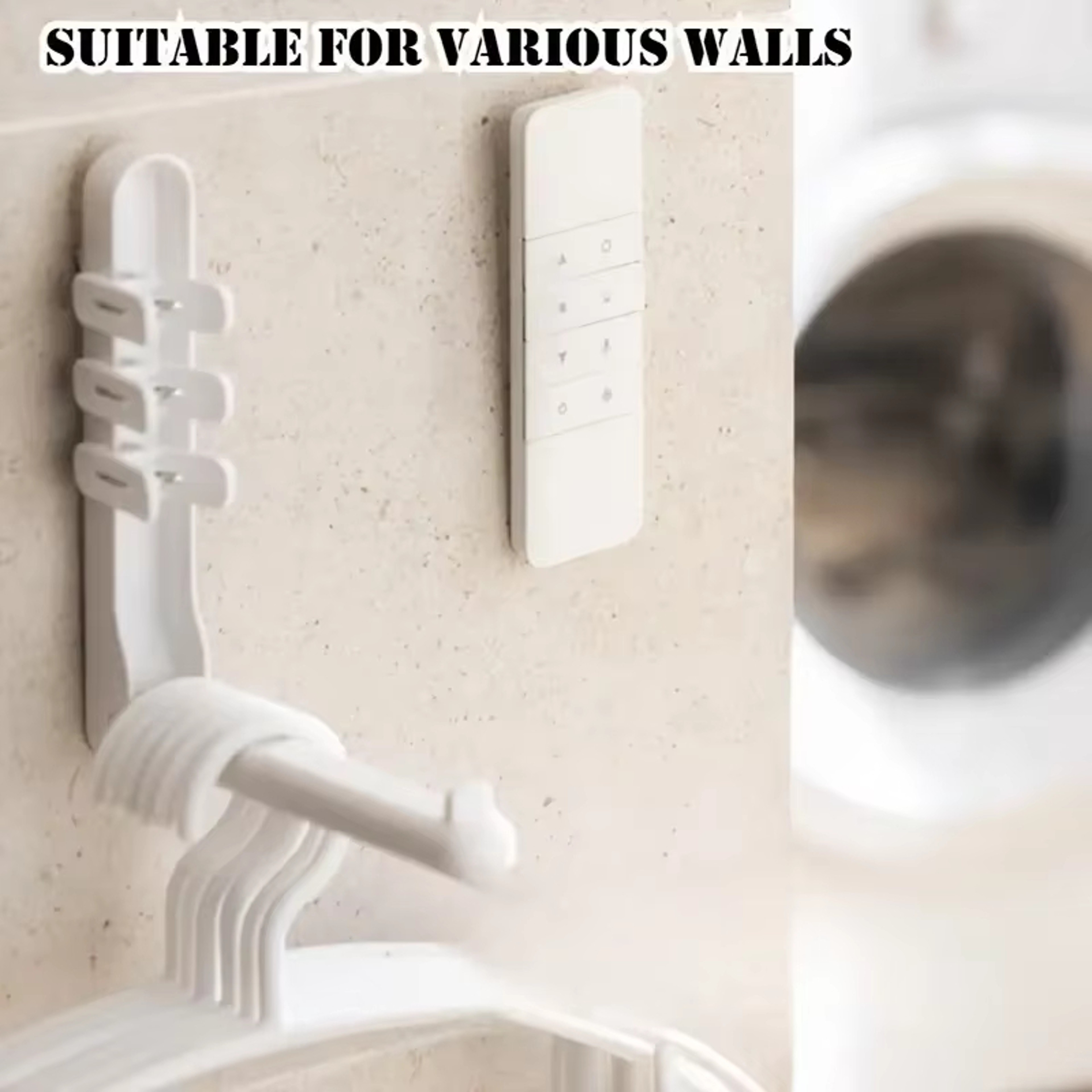No Drill Magnetic Remote Control Holder Wall Mount  3 Or 6 Pack 5
