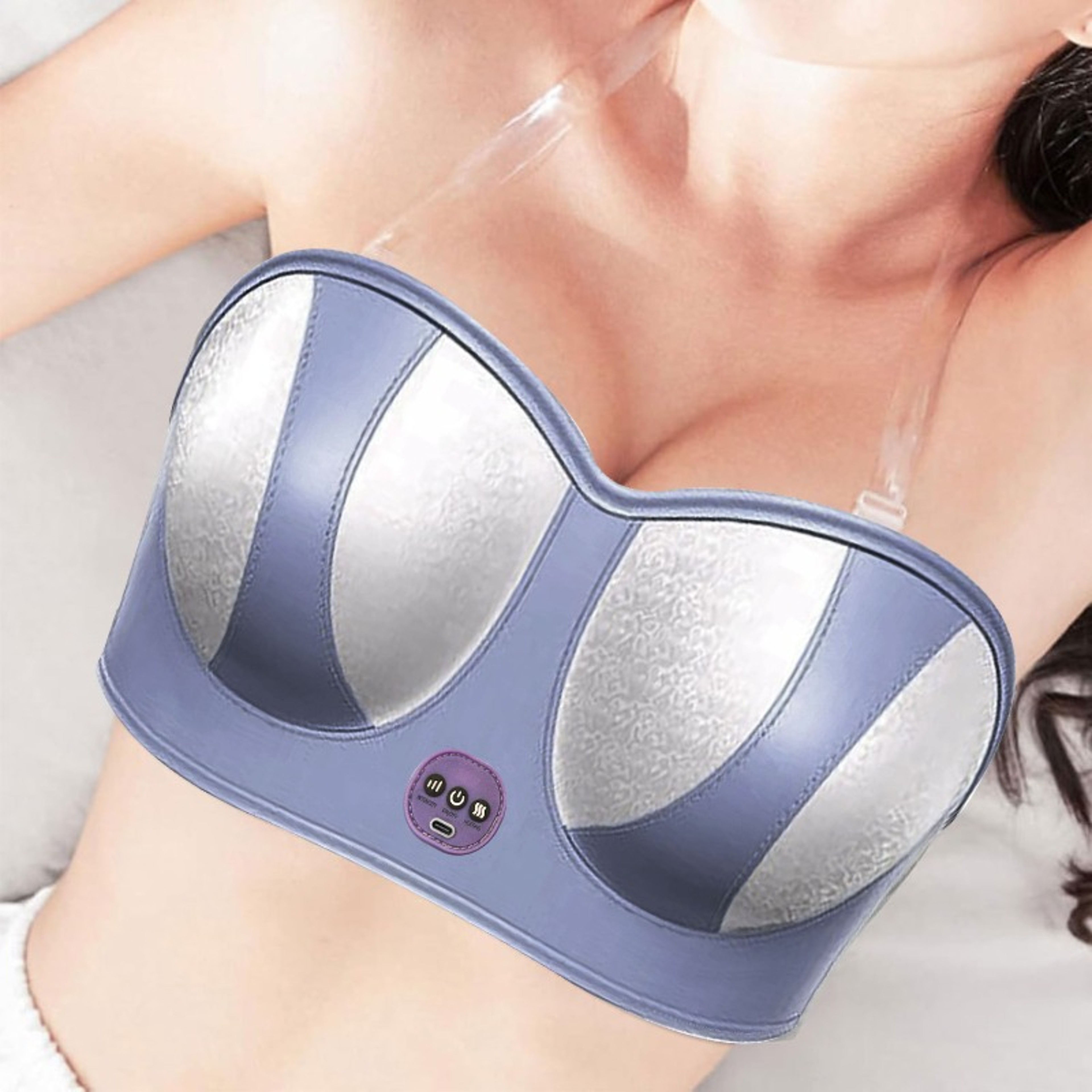 Vibrating Massage Bra for Comfortable Chest Massage and Relaxation – view 1