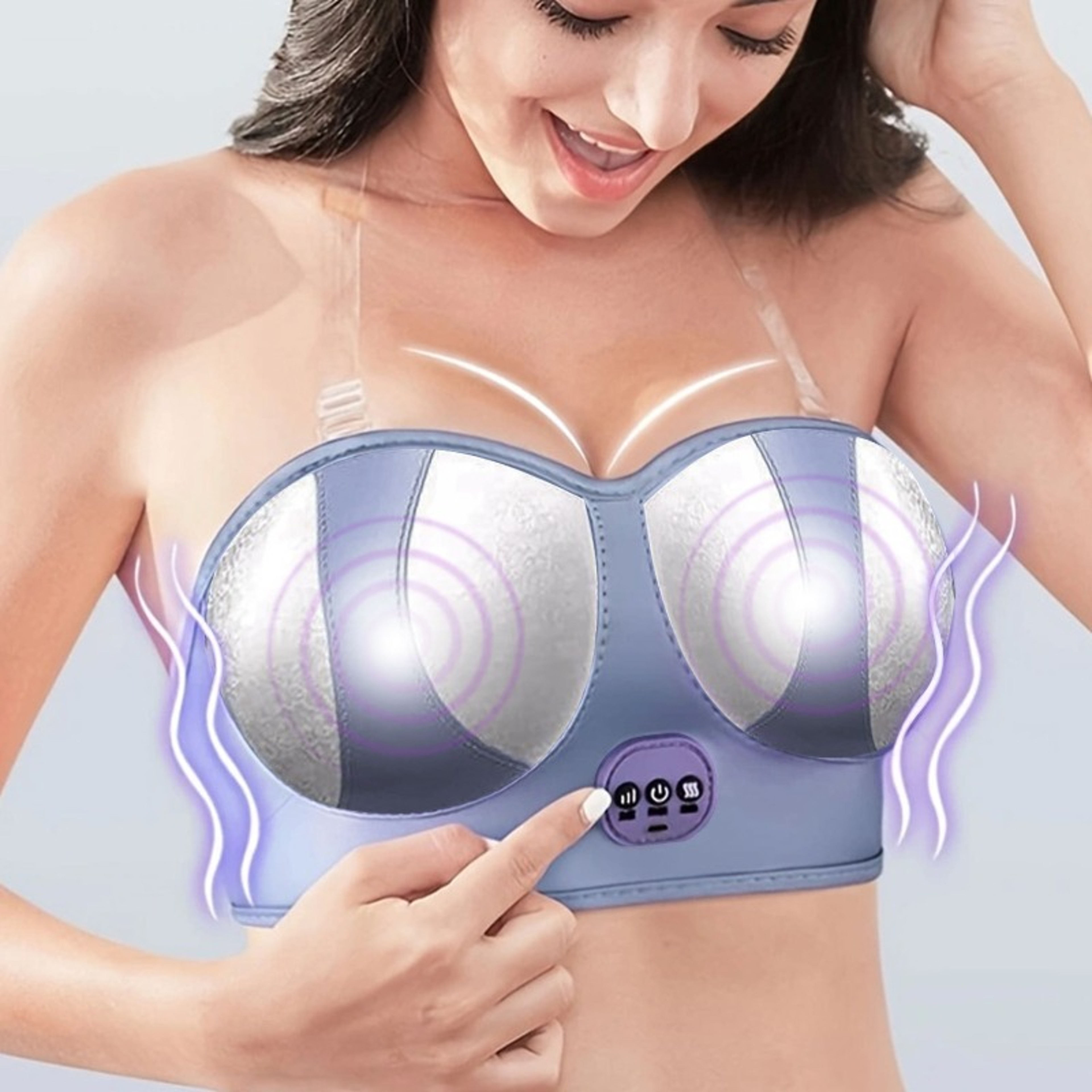 Vibrating Massage Bra for Comfortable Chest Massage and Relaxation – view 3
