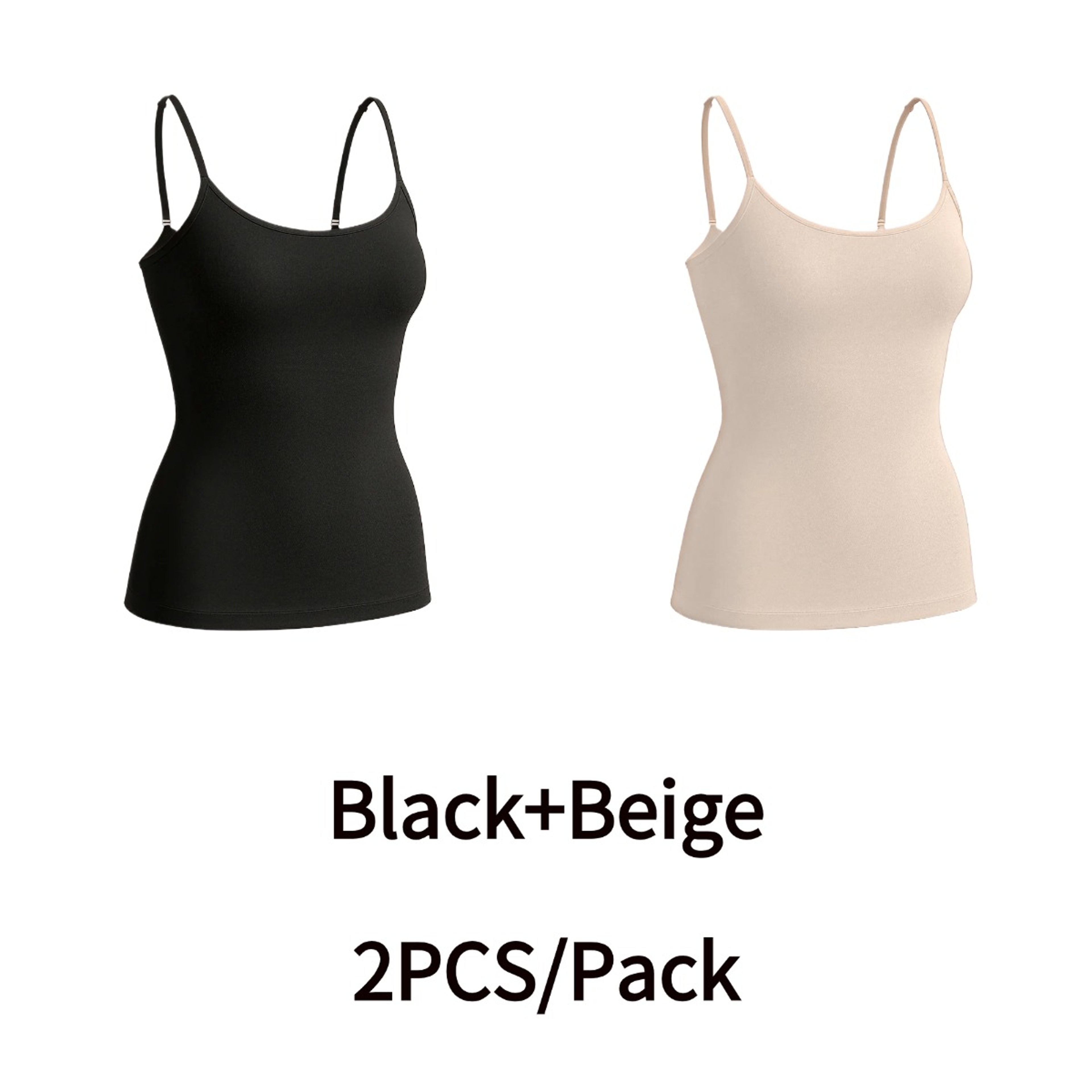 Womens Seamless Shapewear Cami Tank Top With Adjustable Straps And Medium Control 0