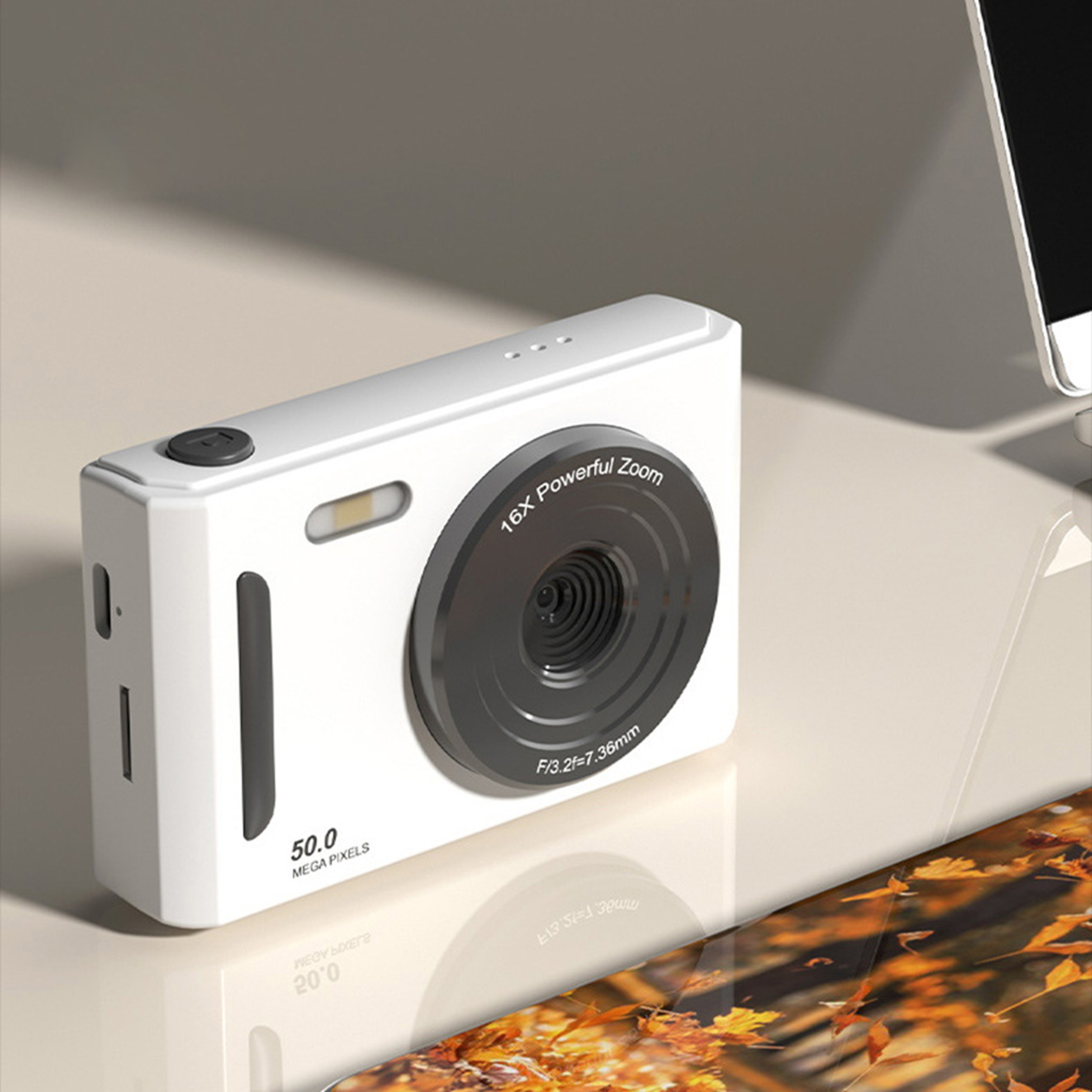 4K Digital Camera With 50MP Photos Dual Cameras And LED Fill Light 3