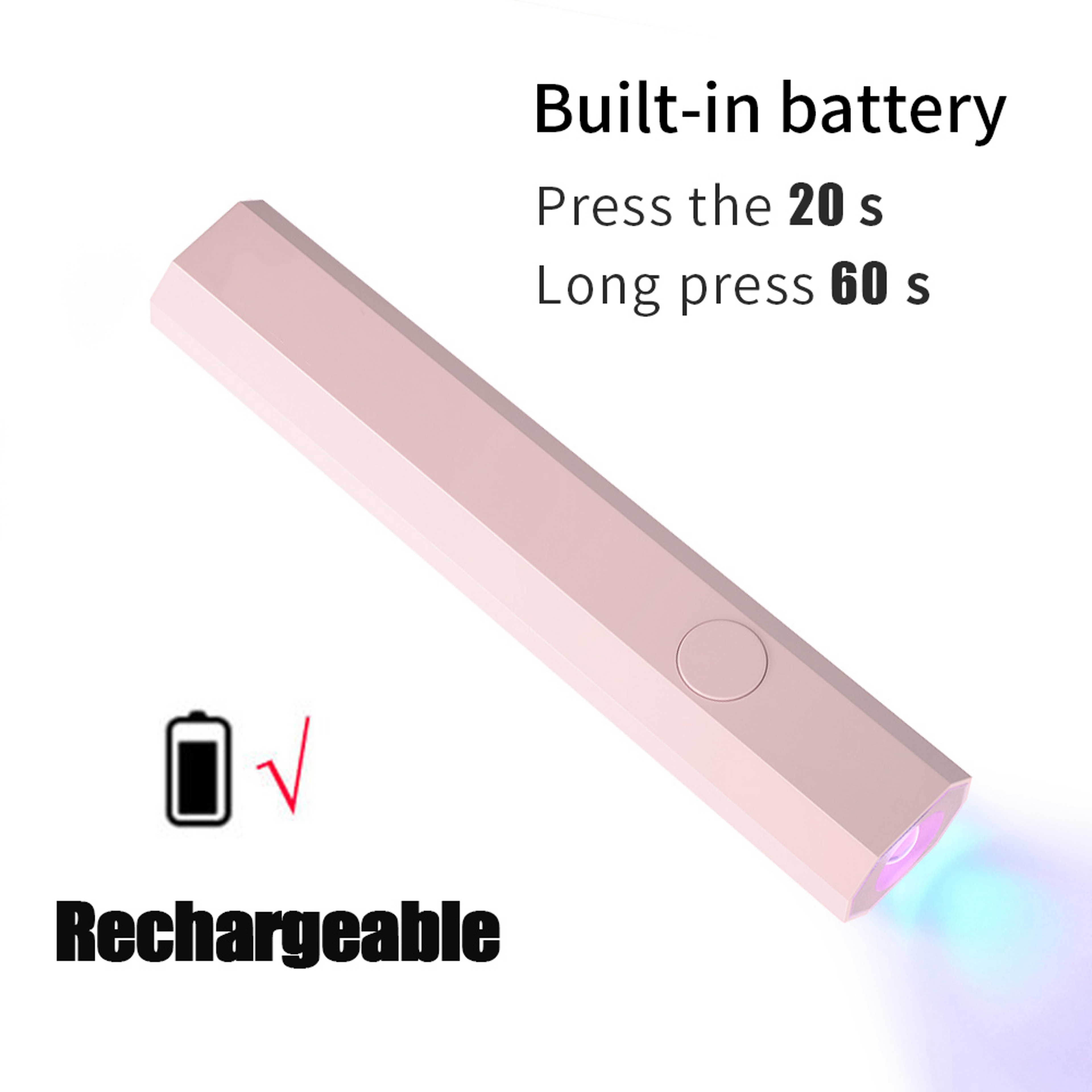 Rechargeable Mini UV LED Nail Lamp 3W Portable Gel Polish Dryer 11