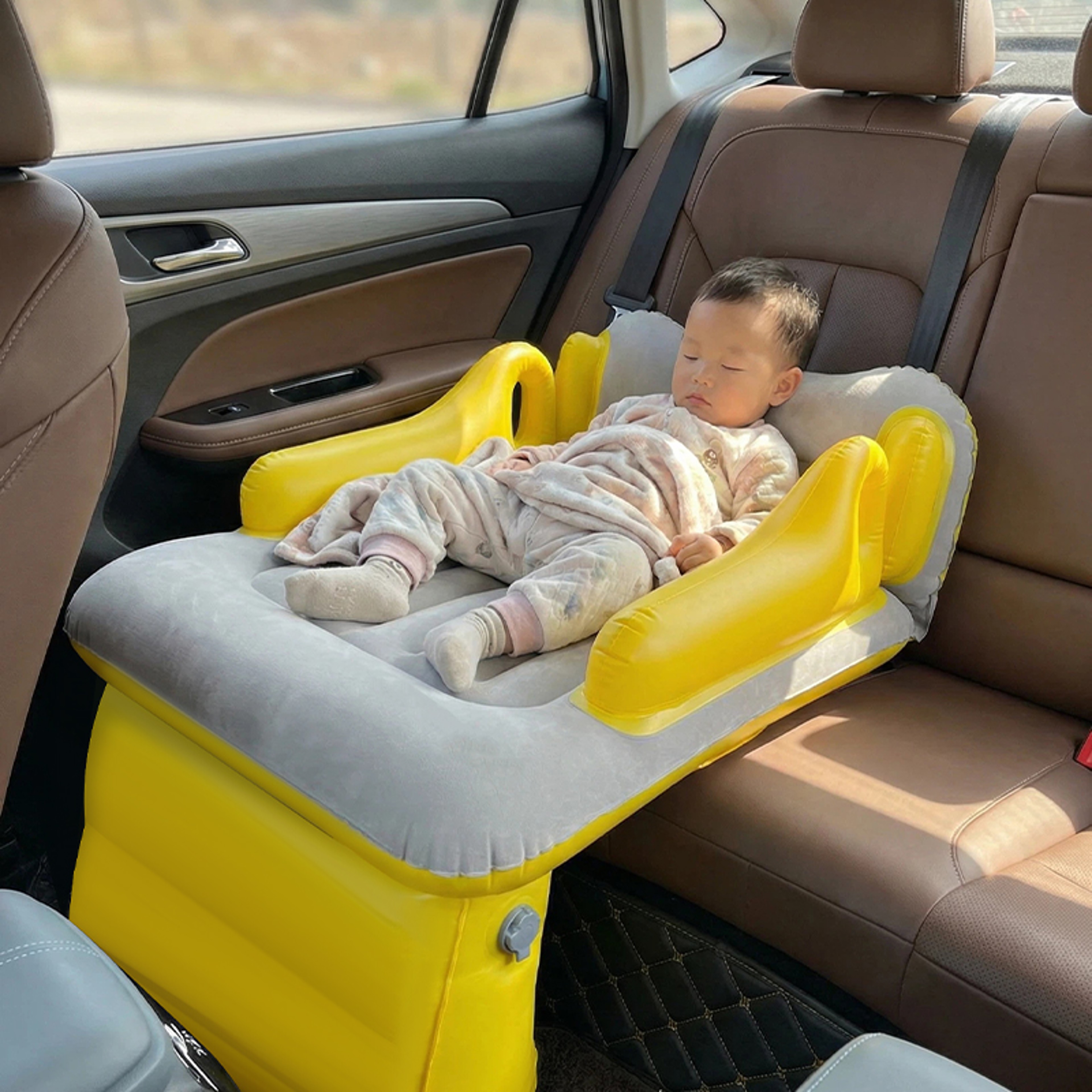 Portable Toddler Airplane Bed And Travel Seat Extender Mattress 2